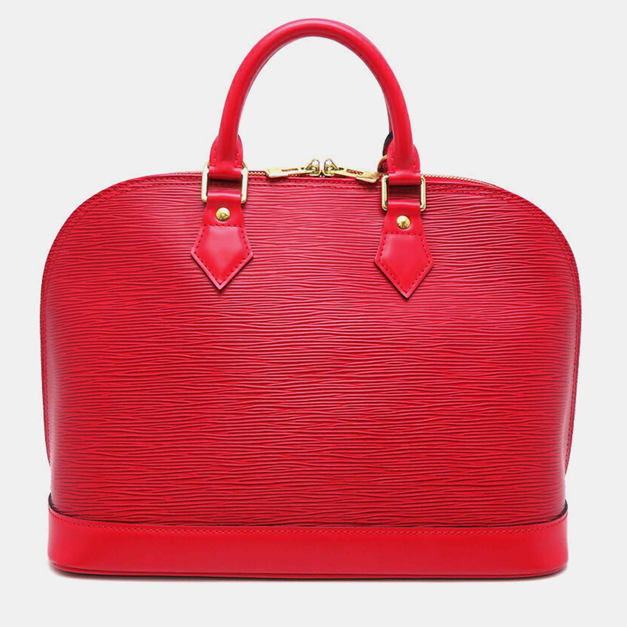 

Louis Vuitton Red Epi Leather Alma PM Satchel