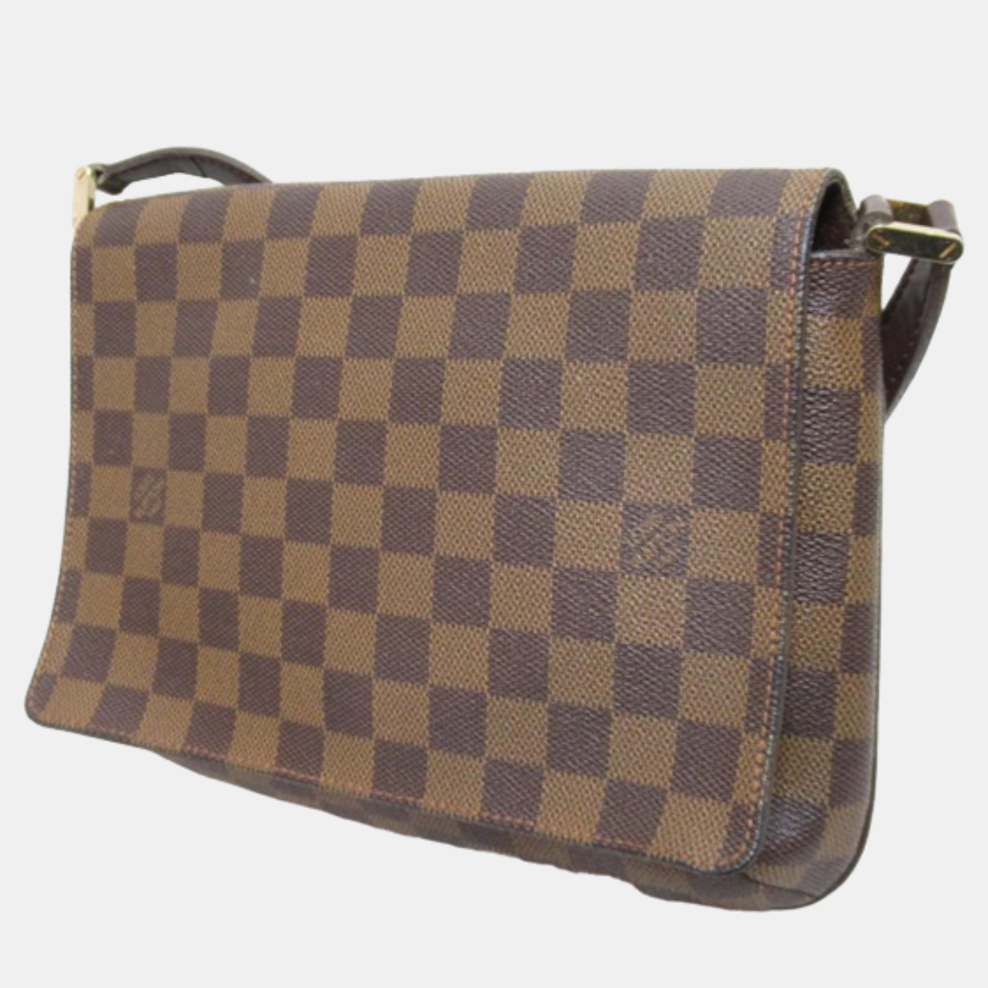 

Louis Vuitton Brown Damier Ebene Musette Tango Short Strap Shoulder Bag