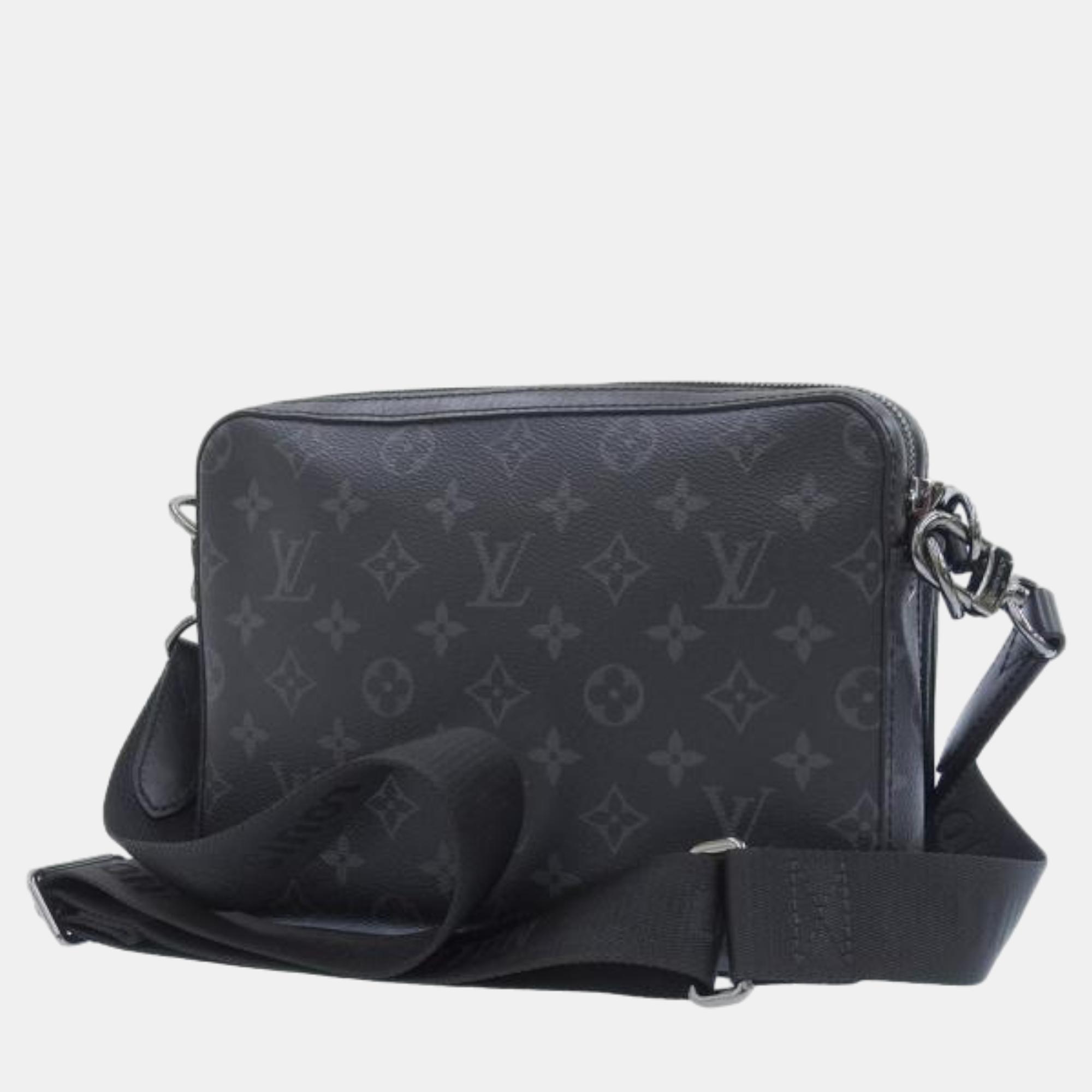 

Louis Vuitton Black Canvas Reverse Monogram Eclipse Trio Messenger Bag