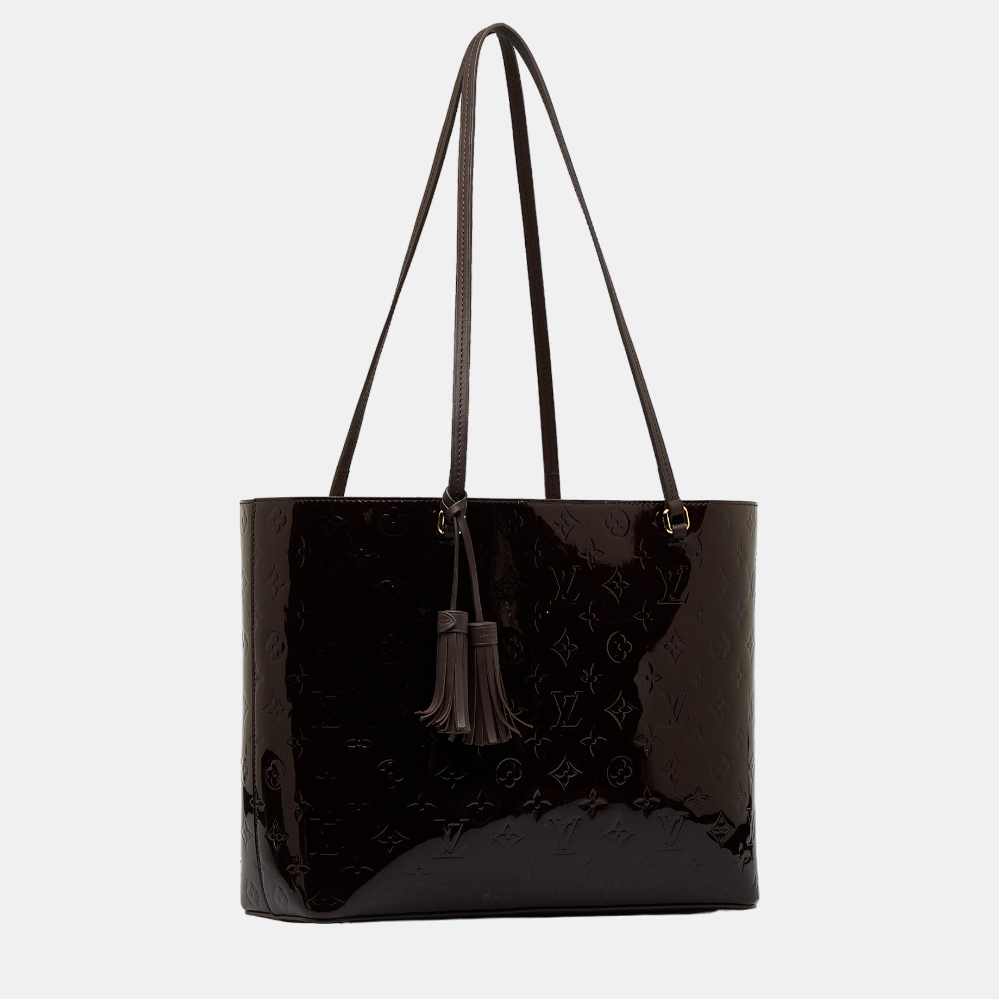 

Louis Vuitton Purple Monogram Vernis Long Beach MM