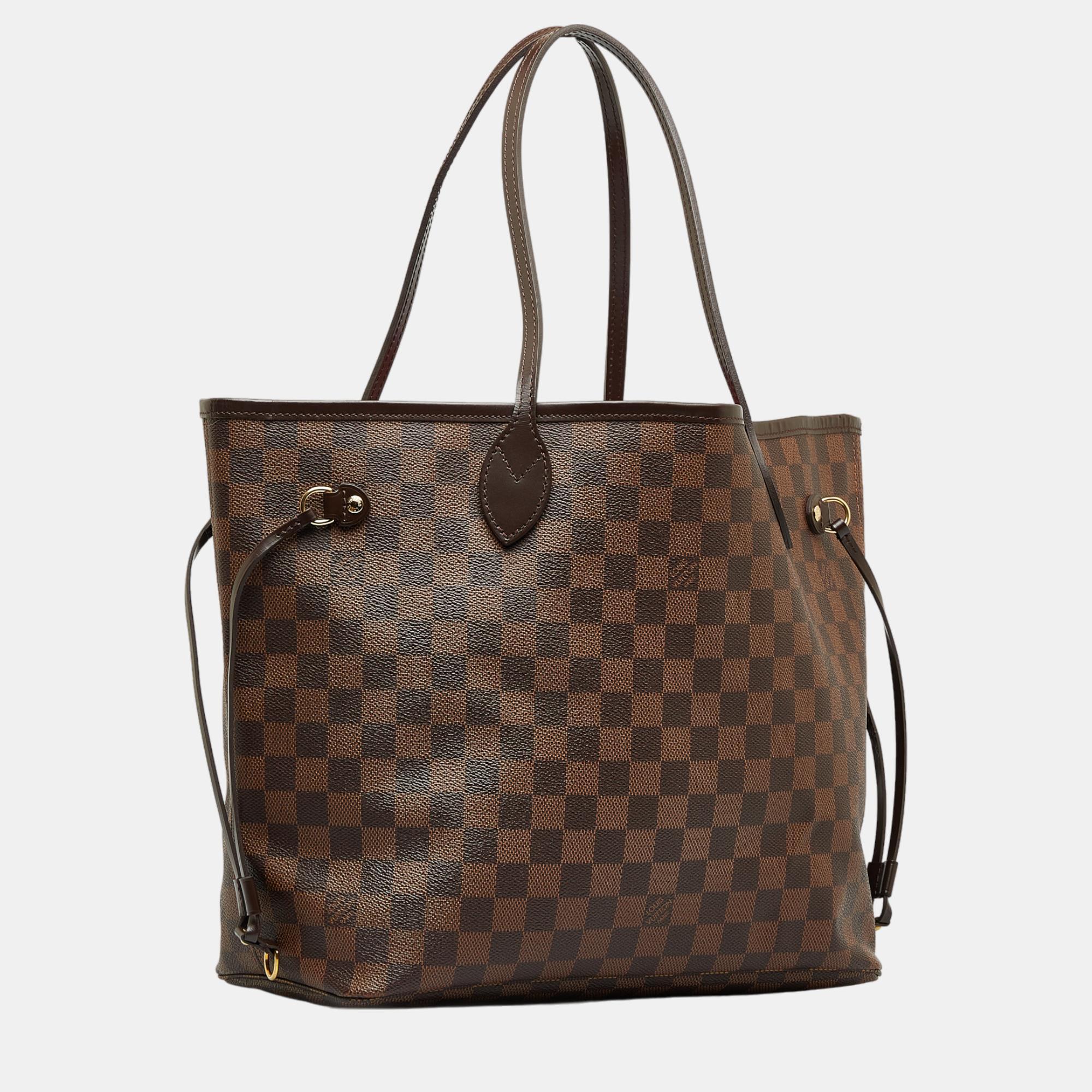 

Louis Vuitton Brown Damier Ebene Neverfull MM