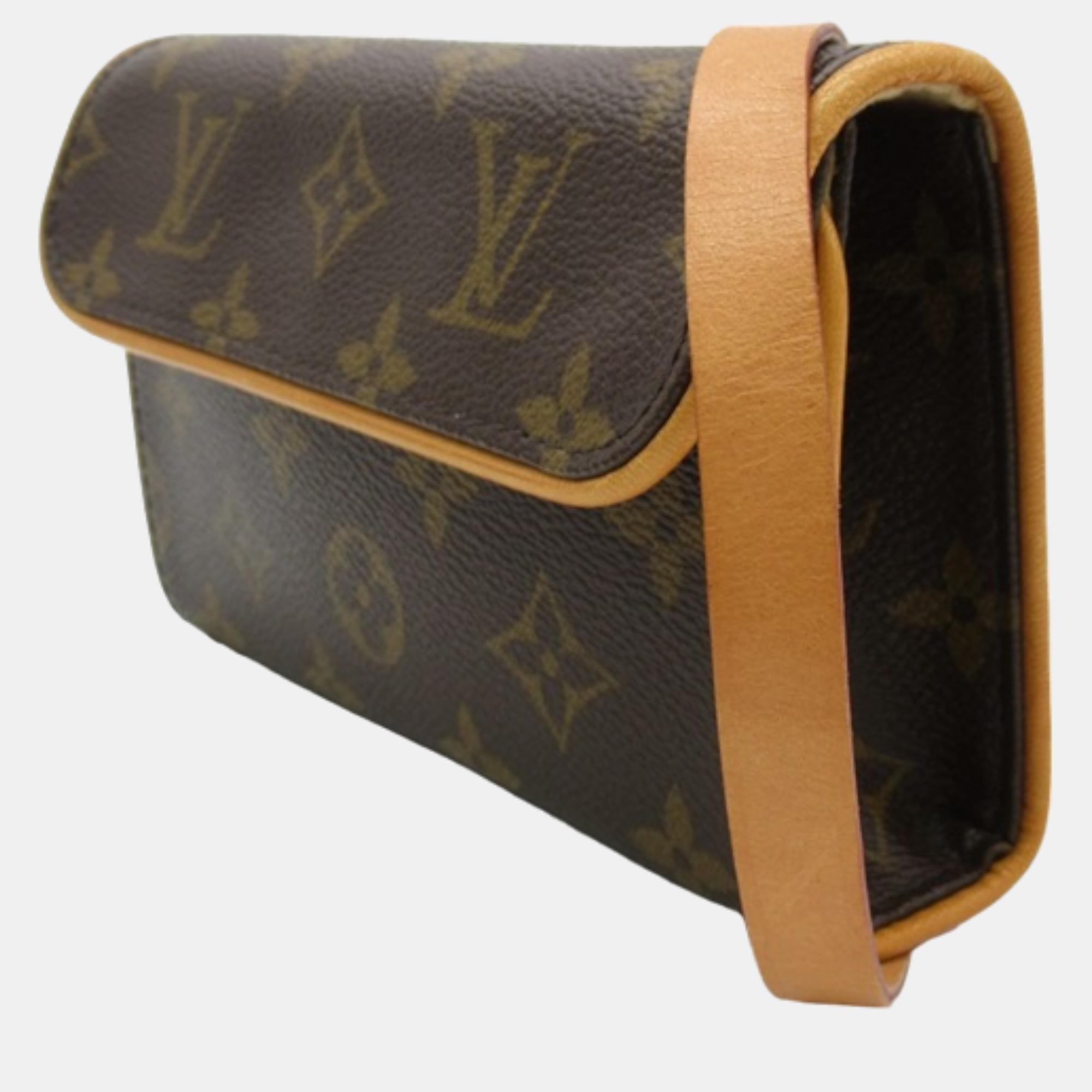 

Louis Vuitton Brown Canvas Monogram Pochette Florentine Belt Bag