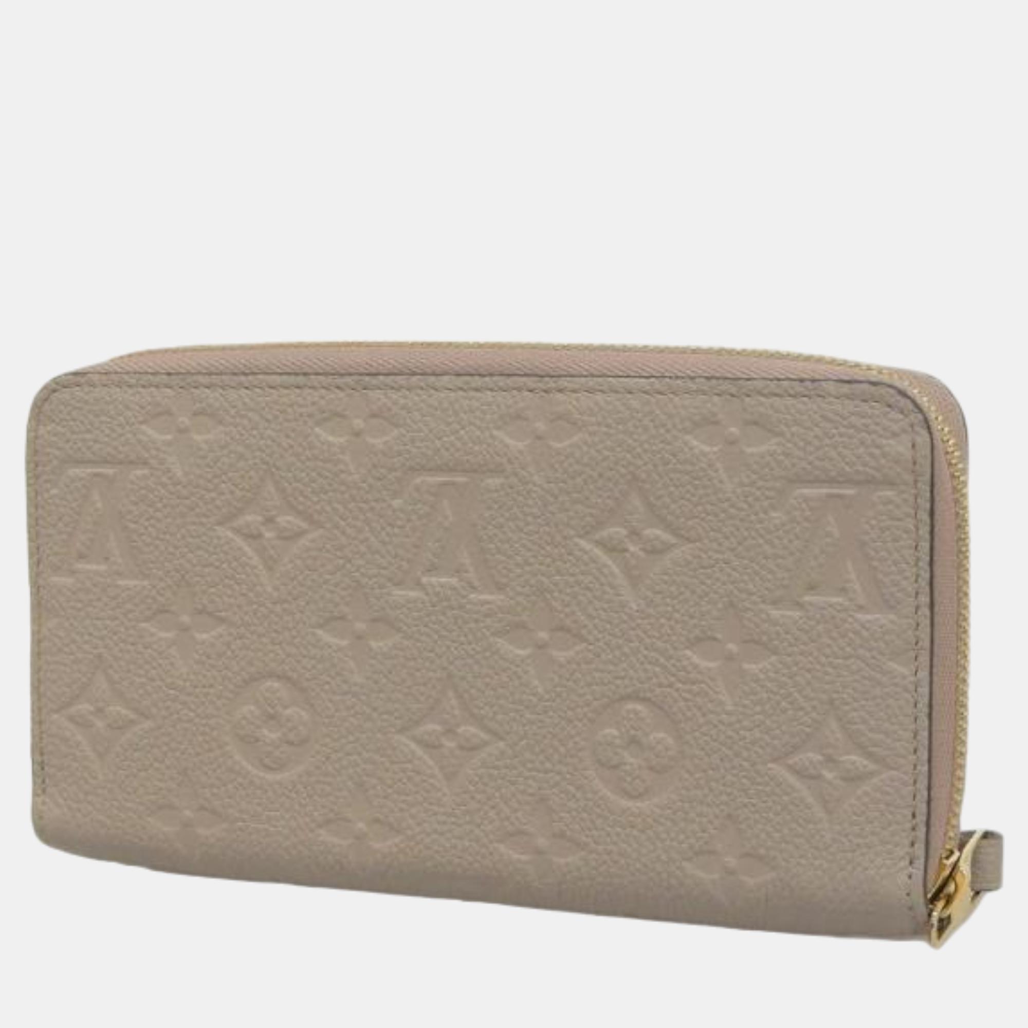 

Louis Vuitton Brown Leather Monogram Empreinte Zippy Wallet Long Wallet
