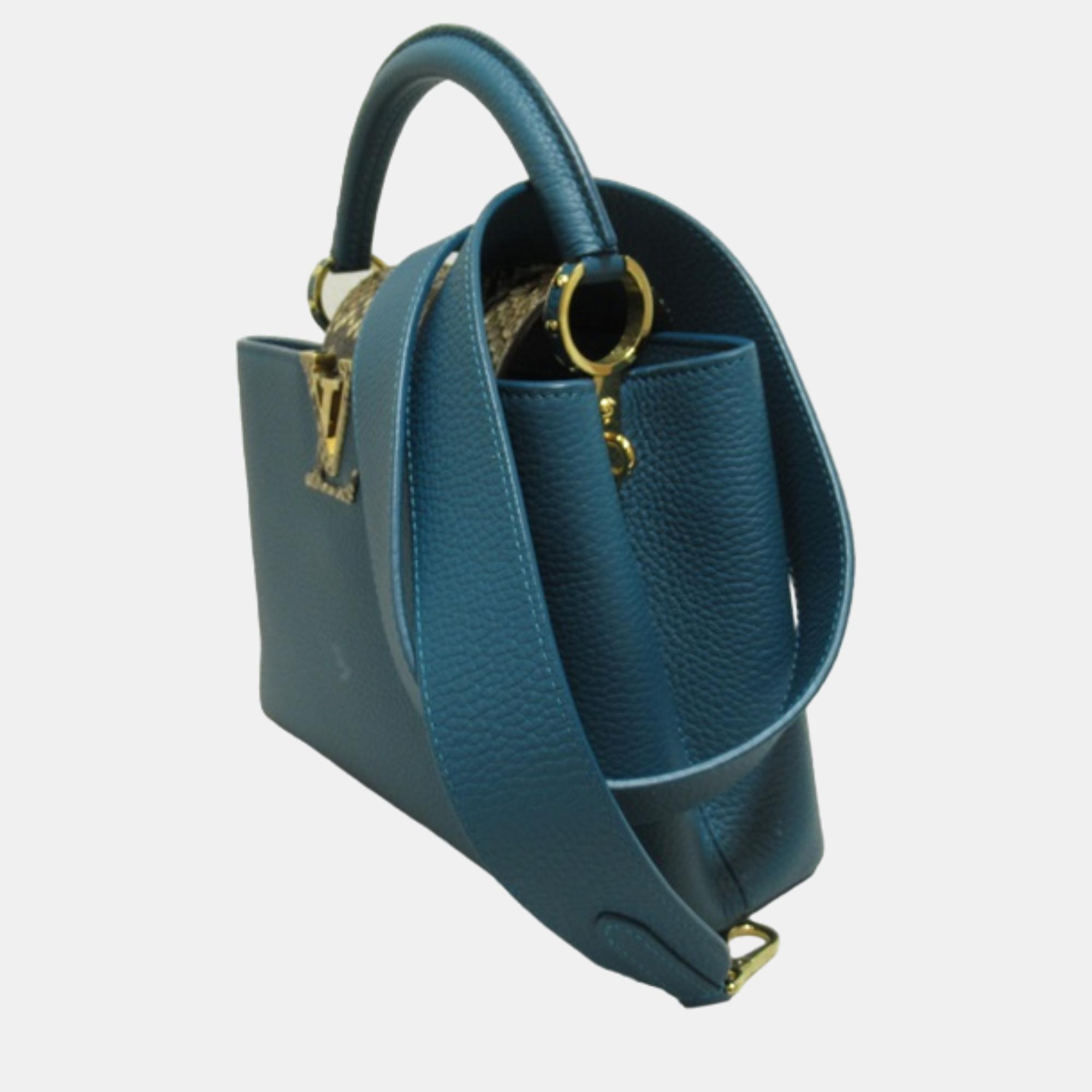 

Louis Vuitton Blue Leather Leather Capucines BB Handbag