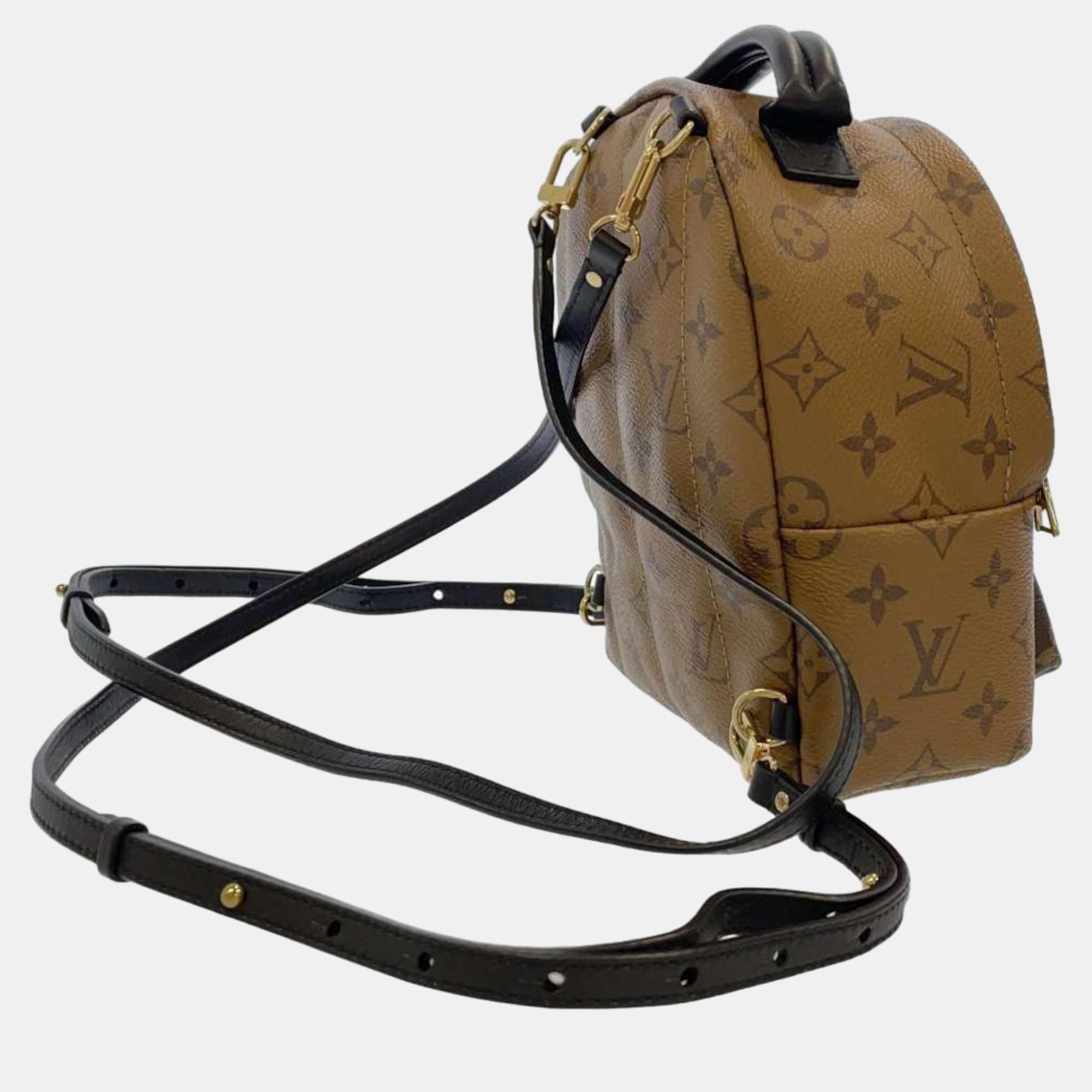 

Louis Vuitton Brown Reverse Monogram Canvas Mini Palm Springs Backpack