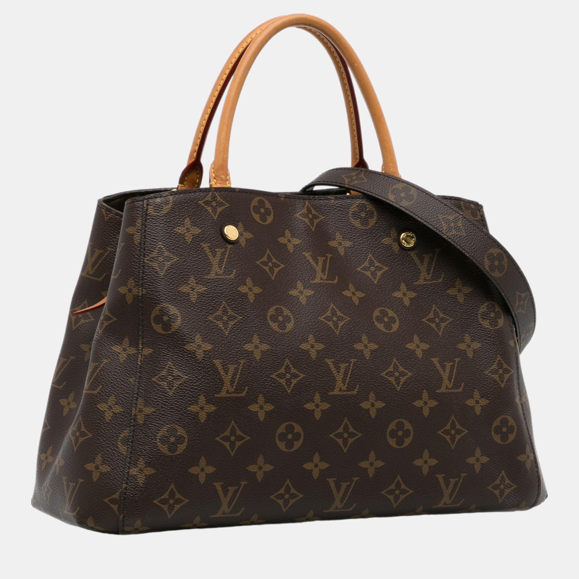 

Louis Vuitton Brown Monogram Montaigne MM