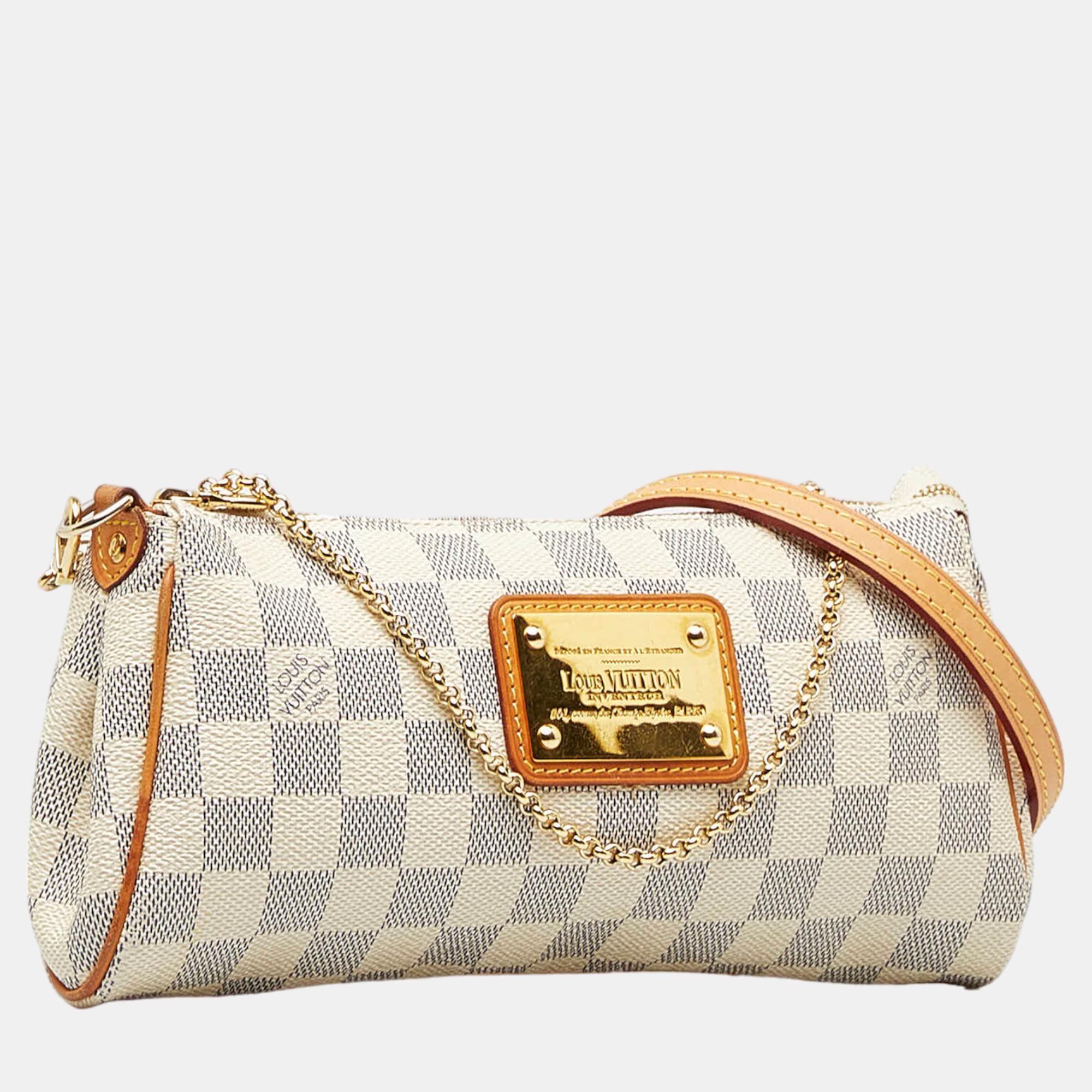 

Louis Vuitton White Damier Azur Eva