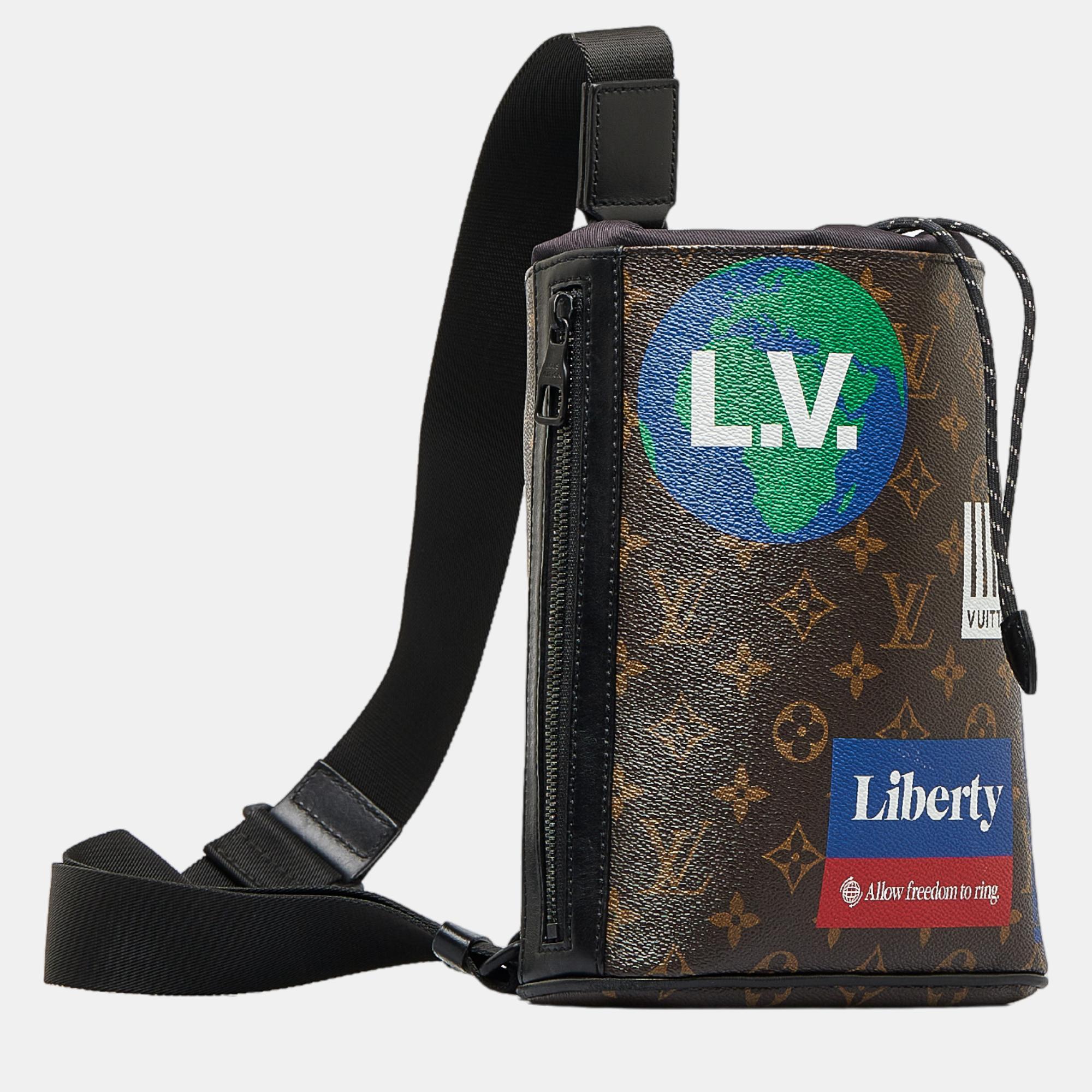 

Louis Vuitton Brown Monogram Chalk Sling Bag