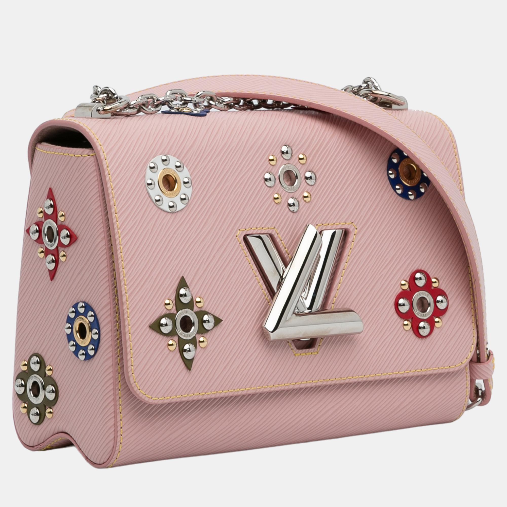 

Louis Vuitton Pink Epi Mechanical Flowers Twist MM