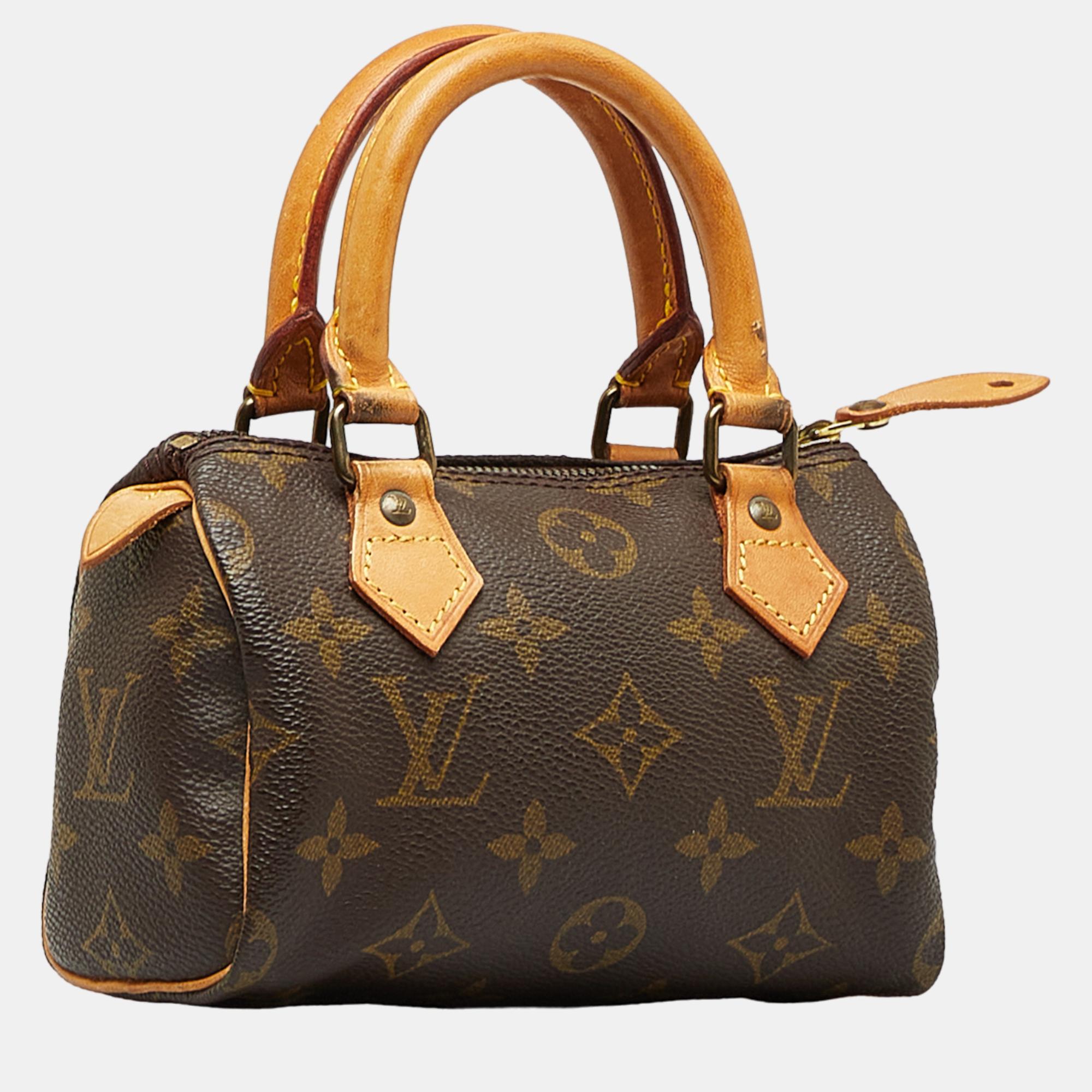 

Louis Vuitton Brown Monogram Mini HL Speedy