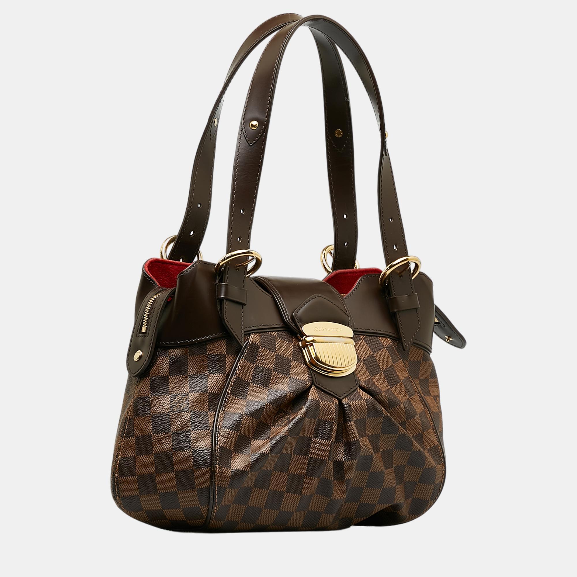 

Louis Vuitton Brown Damier Ebene Sistina GM