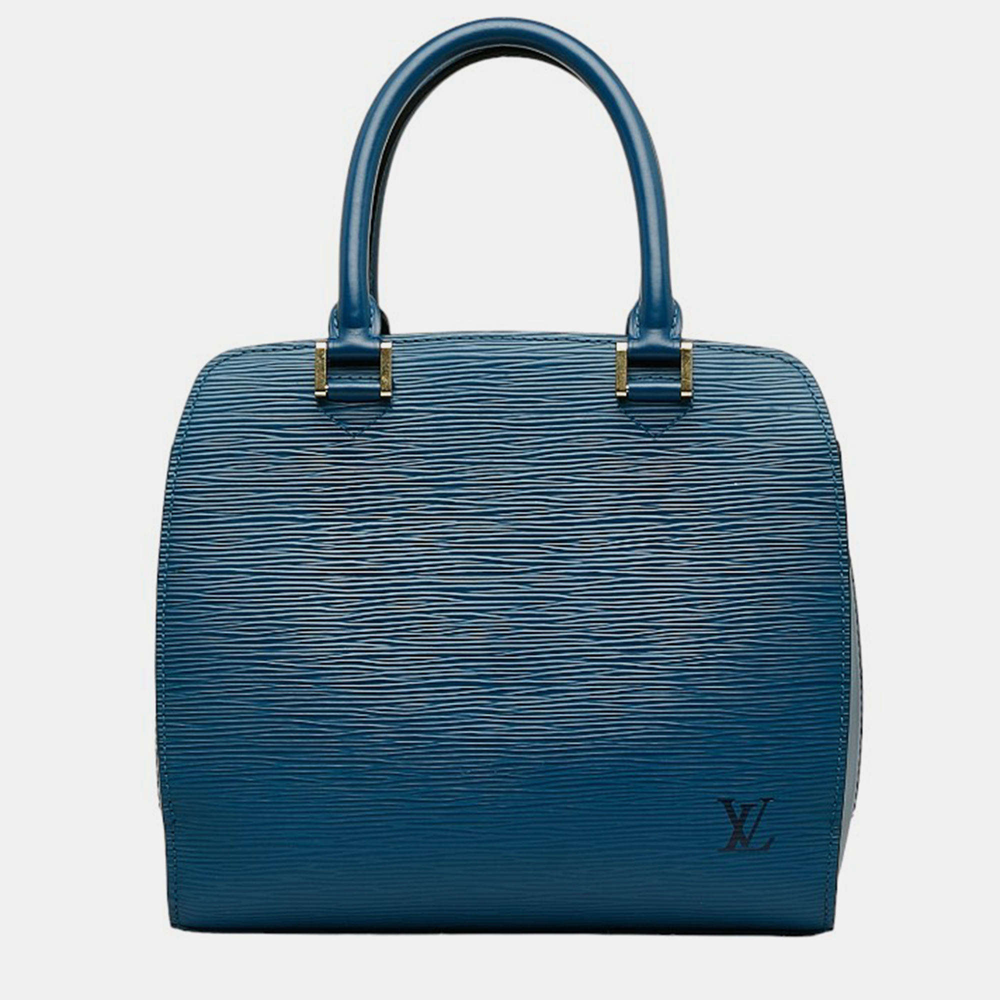 Pre-owned Louis Vuitton Blue Epi Leather Pont Neuf Satchels