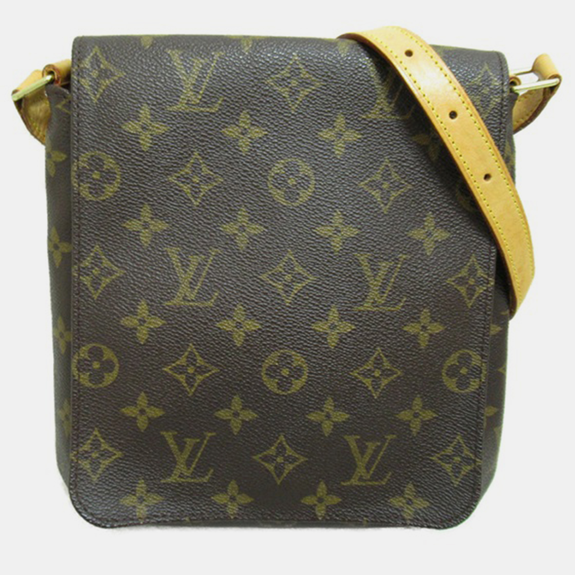Pre-owned Louis Vuitton Coated Canvas Musette Salsa Shoulder Bags In Brown