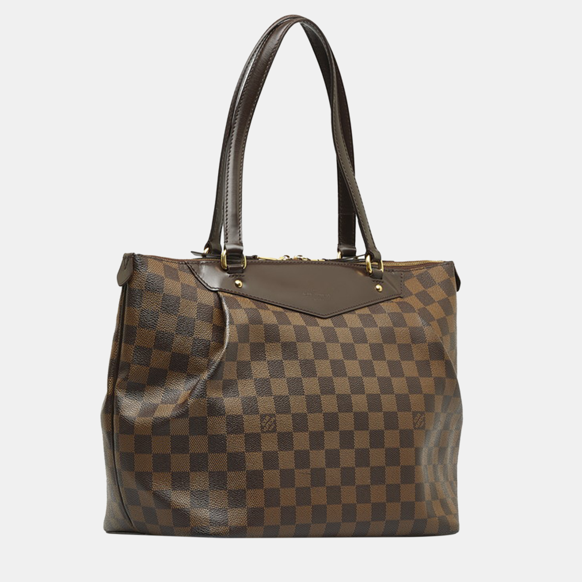 

Louis Vuitton Brown Canvas Damier Ebene Westminster GM Tote