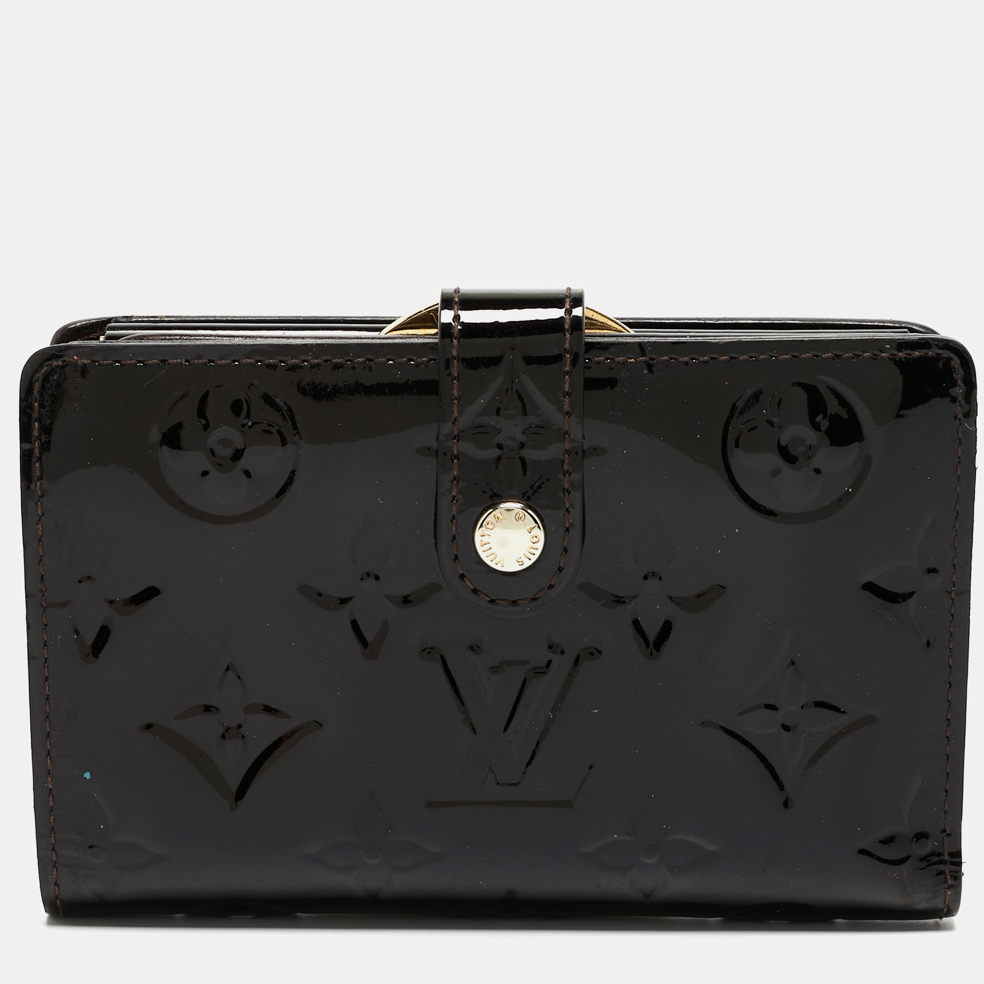 

Louis Vuitton Amarante Monogram Vernis French Wallet, Burgundy