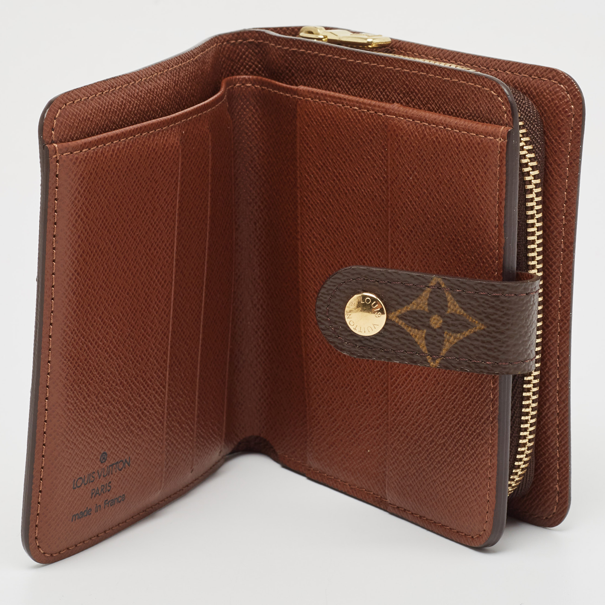 

Louis Vuitton Monogram Canvas French Wallet, Brown