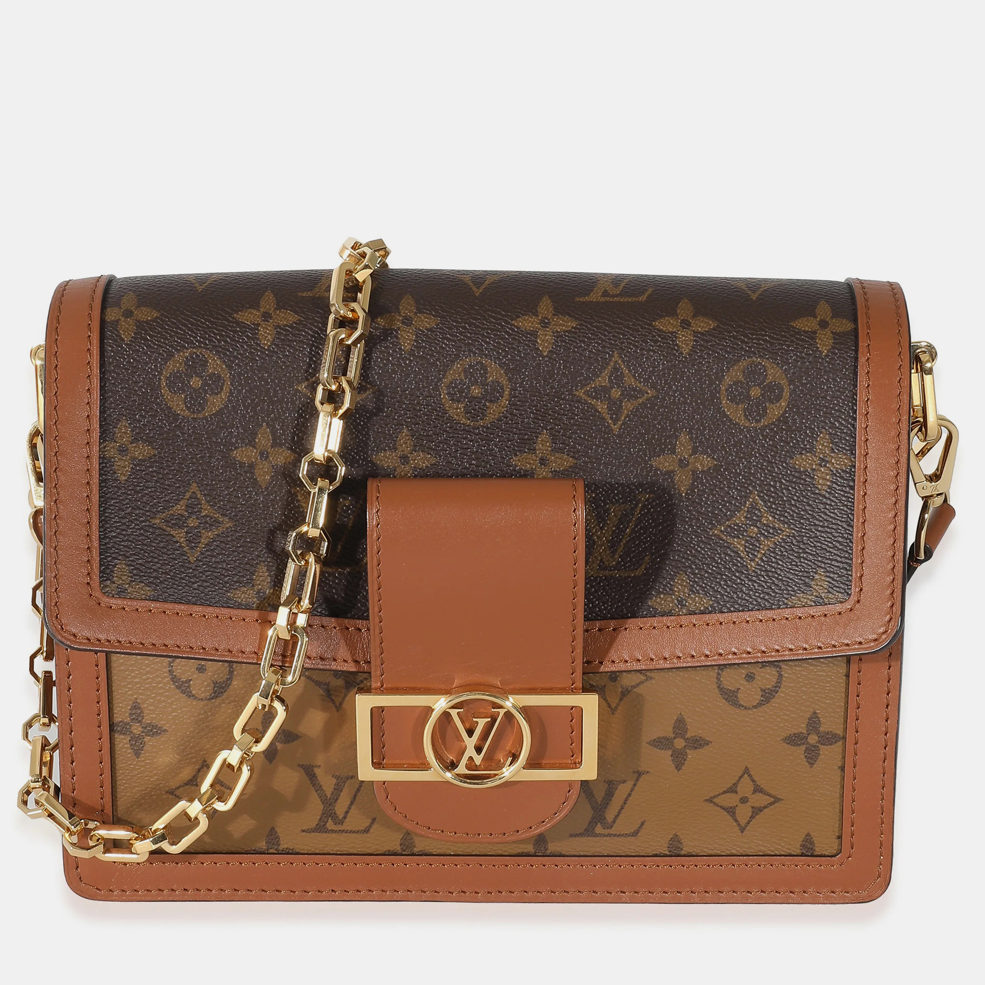 

Louis Vuitton Reverse Monogram Canvas Dauphine MM, Brown