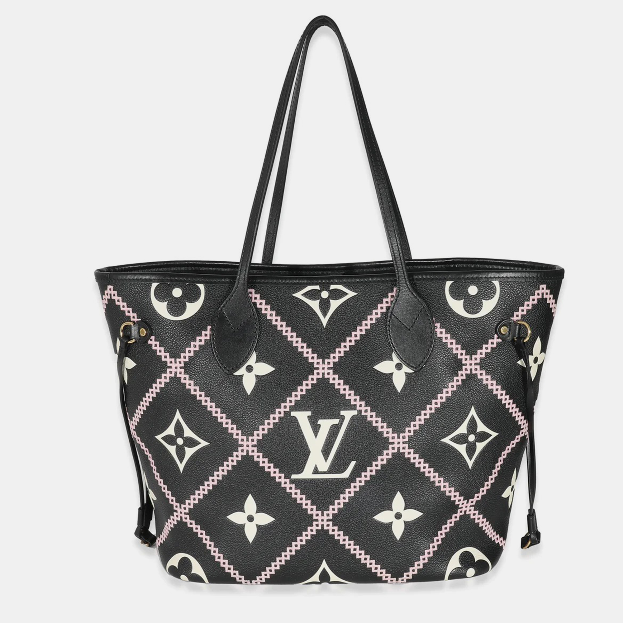 

Louis Vuitton Black Monogram Empreinte Broderies Neverfull MM