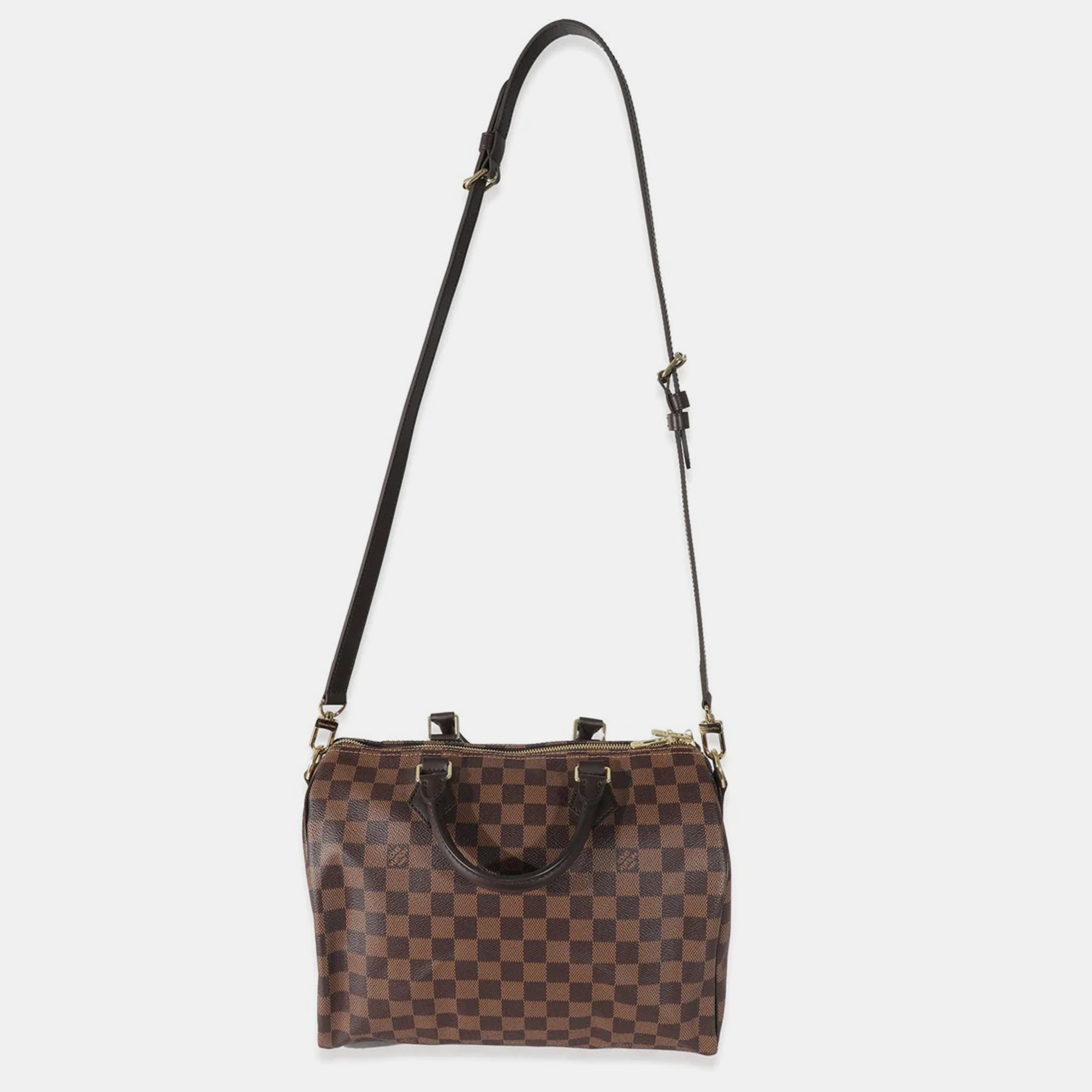 

Louis Vuitton Damier Ebene Canvas Speedy Bandouliere 30, Brown