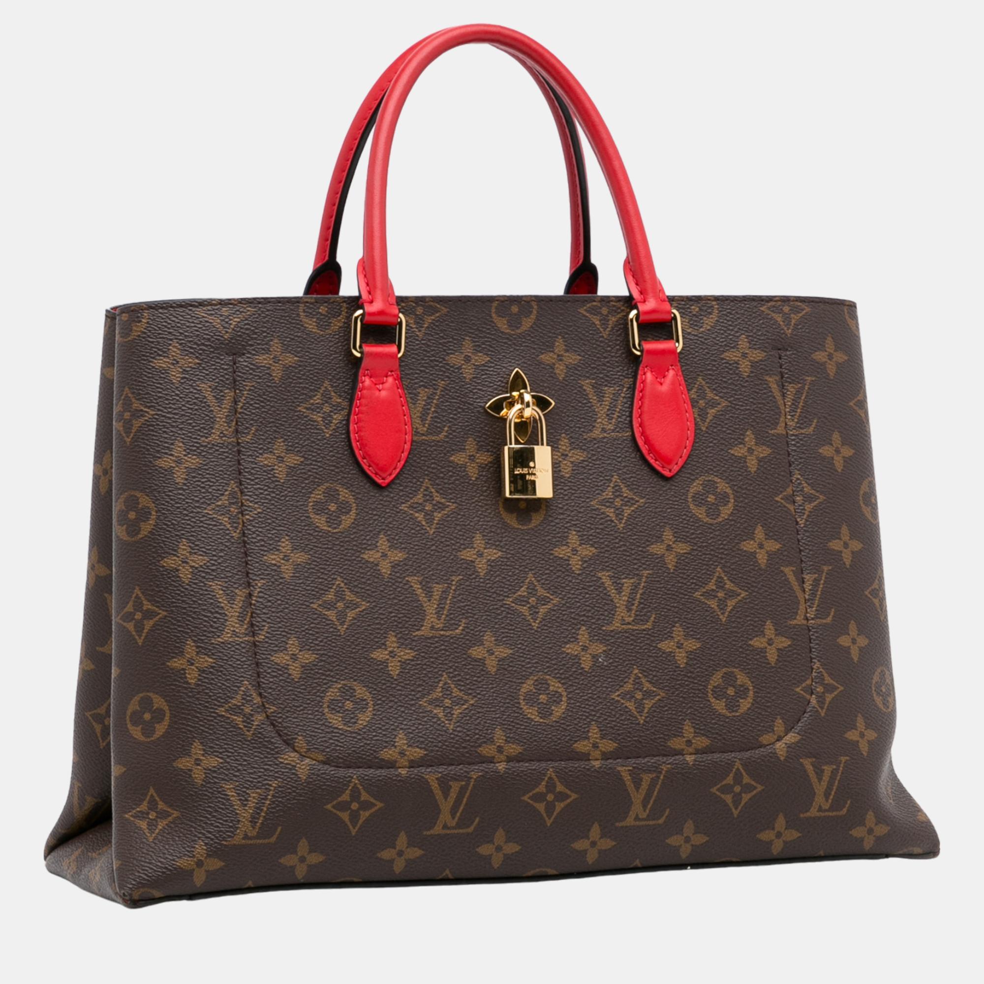 

Louis Vuitton Brown Monogram Flower Tote