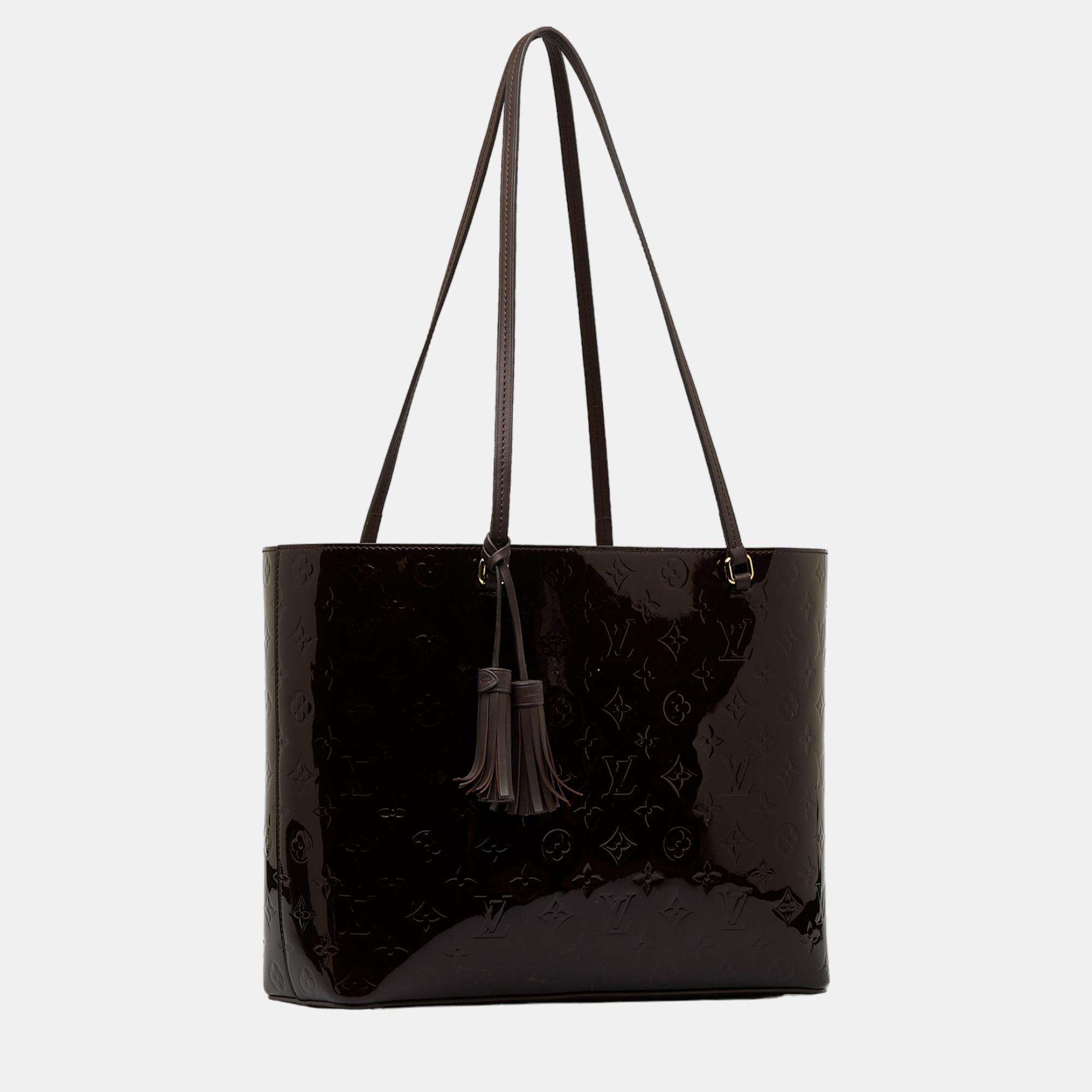 

Louis Vuitton Purple Monogram Vernis Long Beach MM