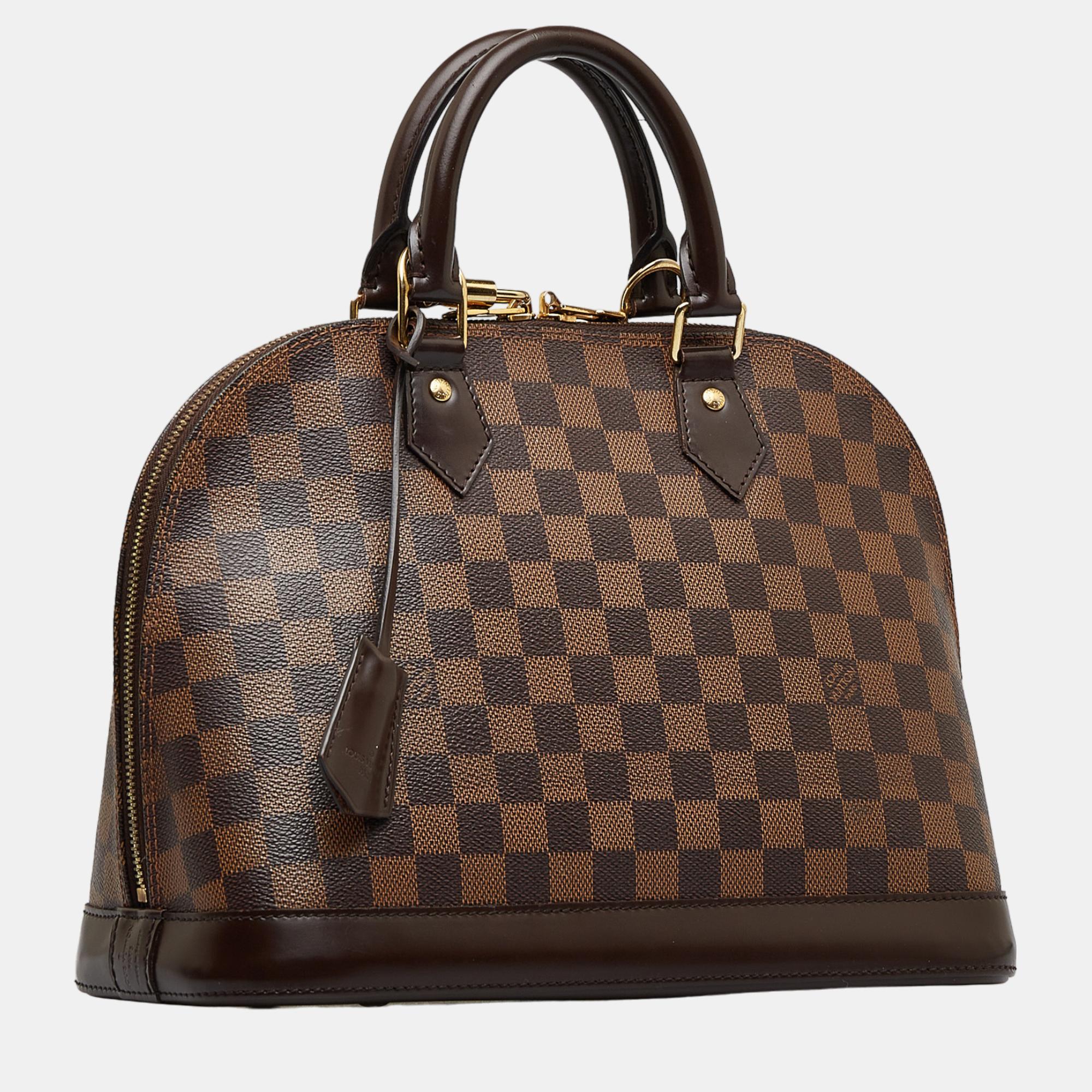 

Louis Vuitton Brown Damier Ebene Alma PM