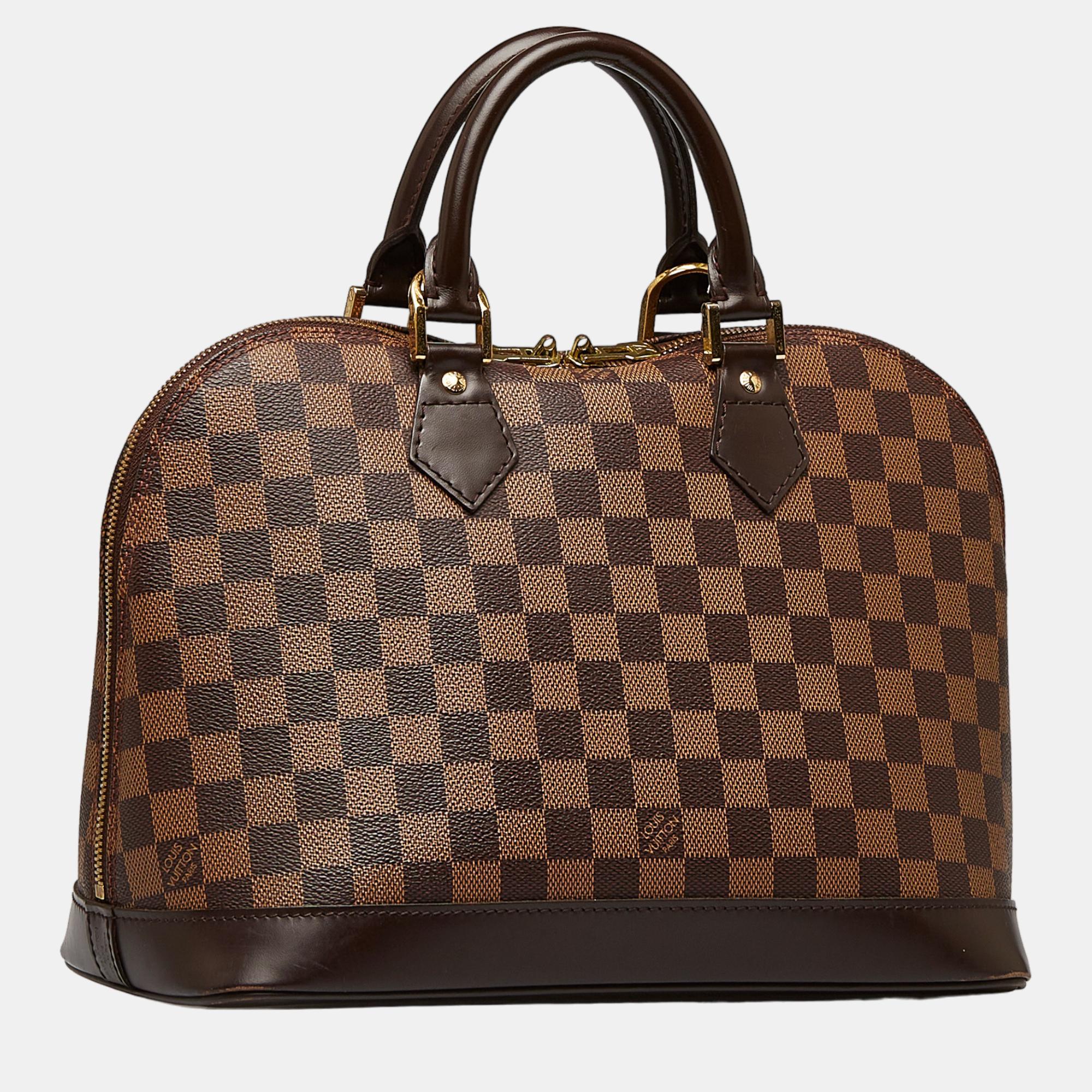 

Louis Vuitton Brown Damier Ebene Alma PM