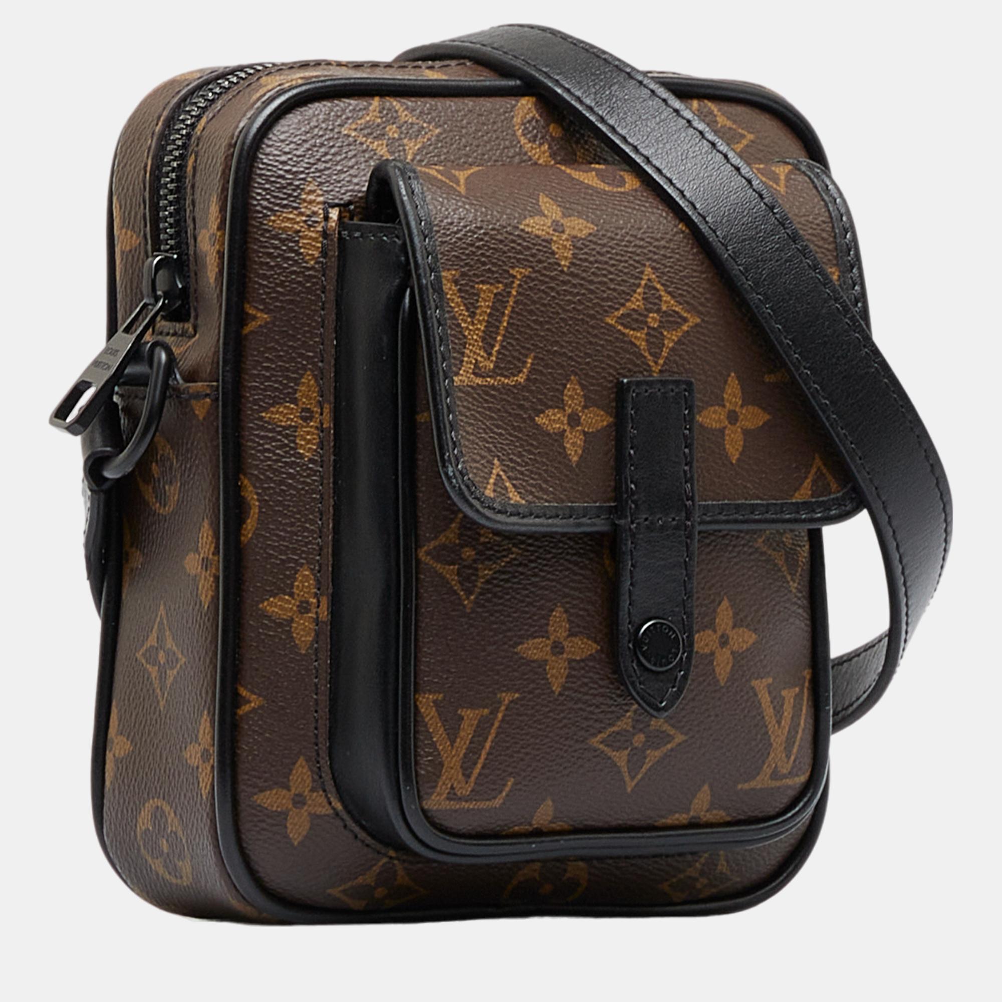 

Louis Vuitton Brown Monogram Macassar Christopher Wearable