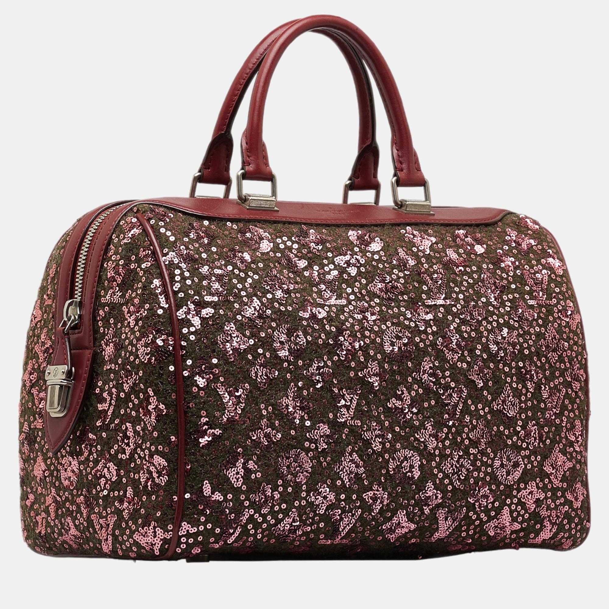 

Louis Vuitton Red Monogram Sunshine Express Speedy 30