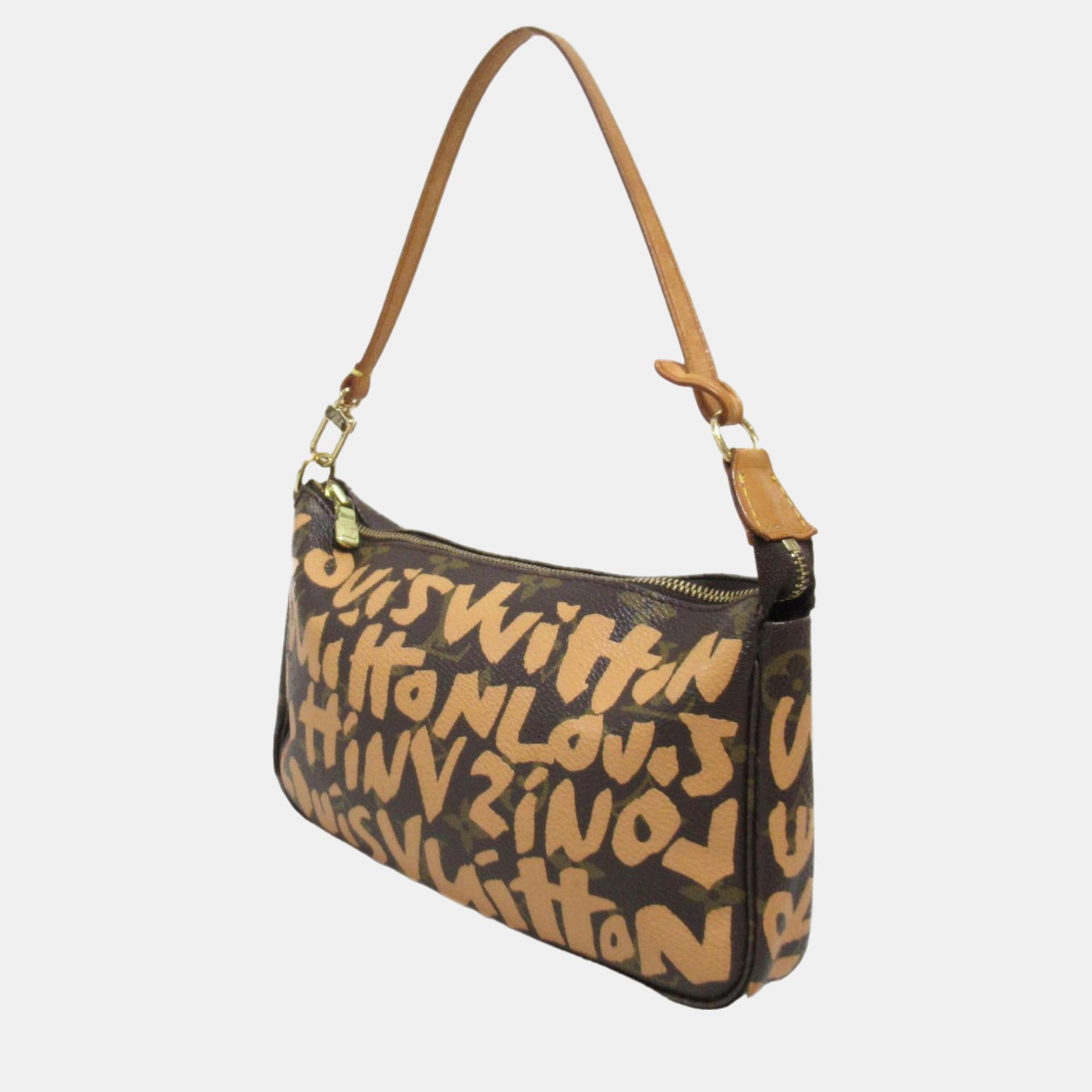 

Louis Vuitton Brown x Stephen Sprouse Monogram Graffiti Pochette Accessoires