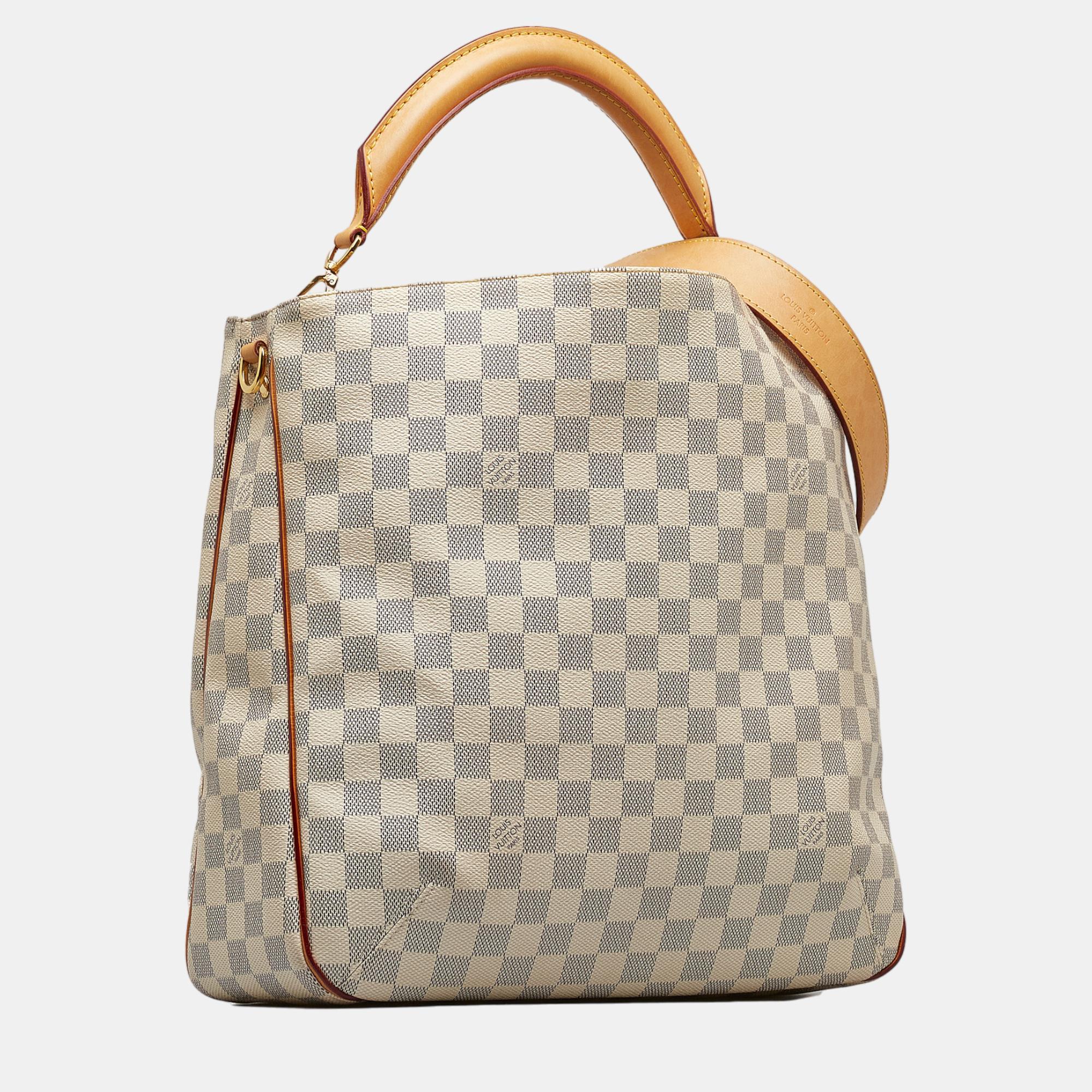 

Louis Vuitton White Damier Azur Soffi