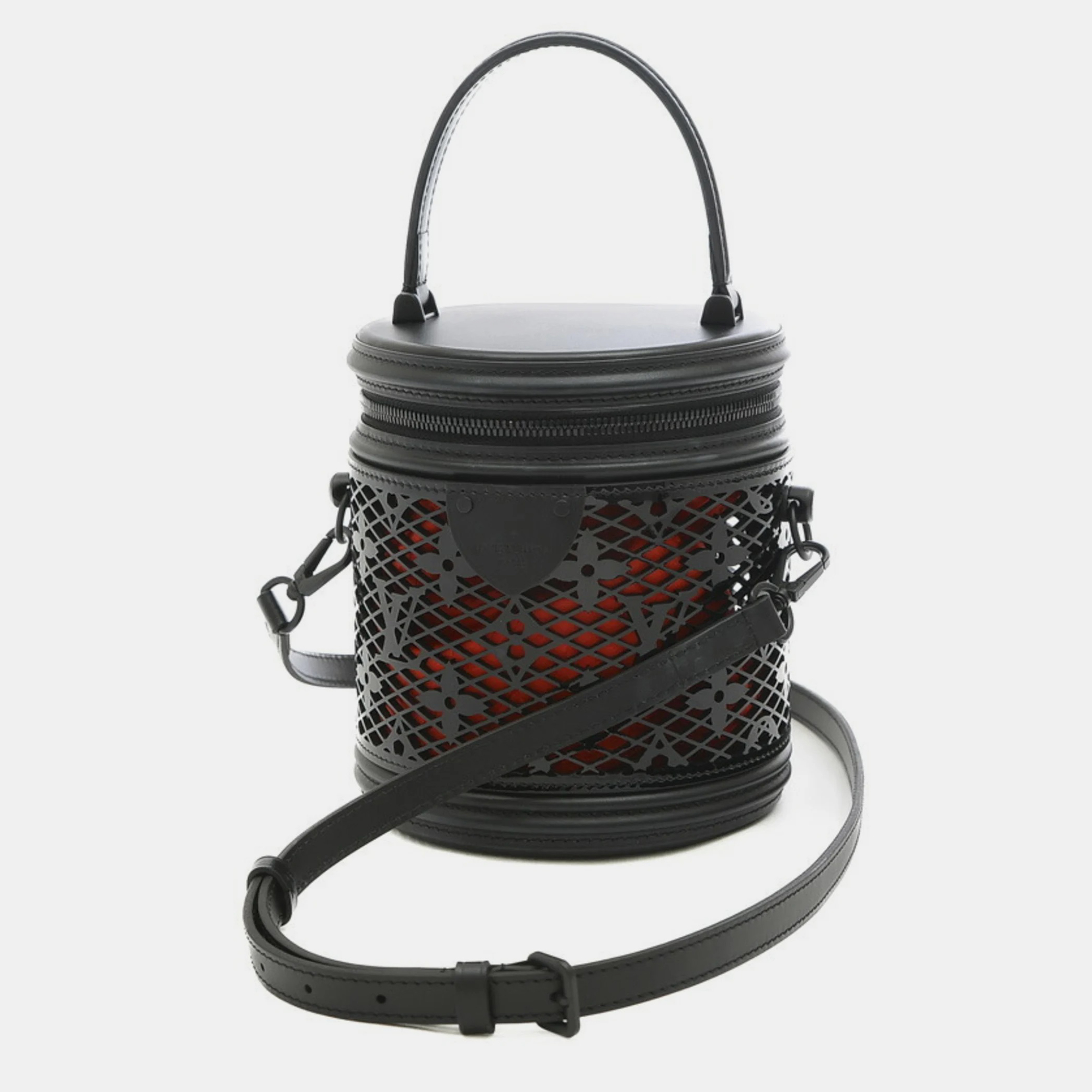 

Louis Vuitton Black Lace Leather Cannes Top Handle Bags