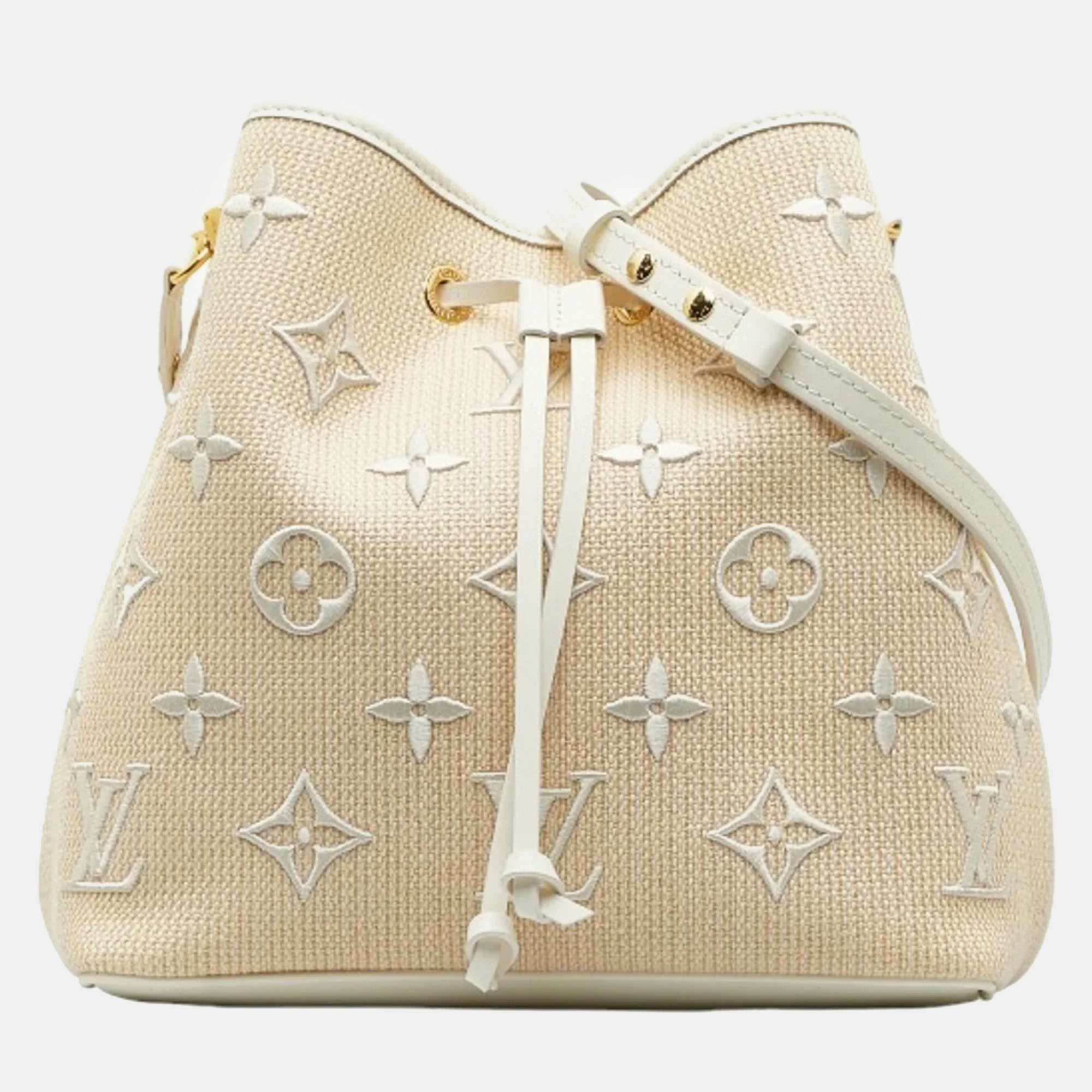 

Louis Vuitton Canvas  NeoNoe Shoulder Bags, Beige