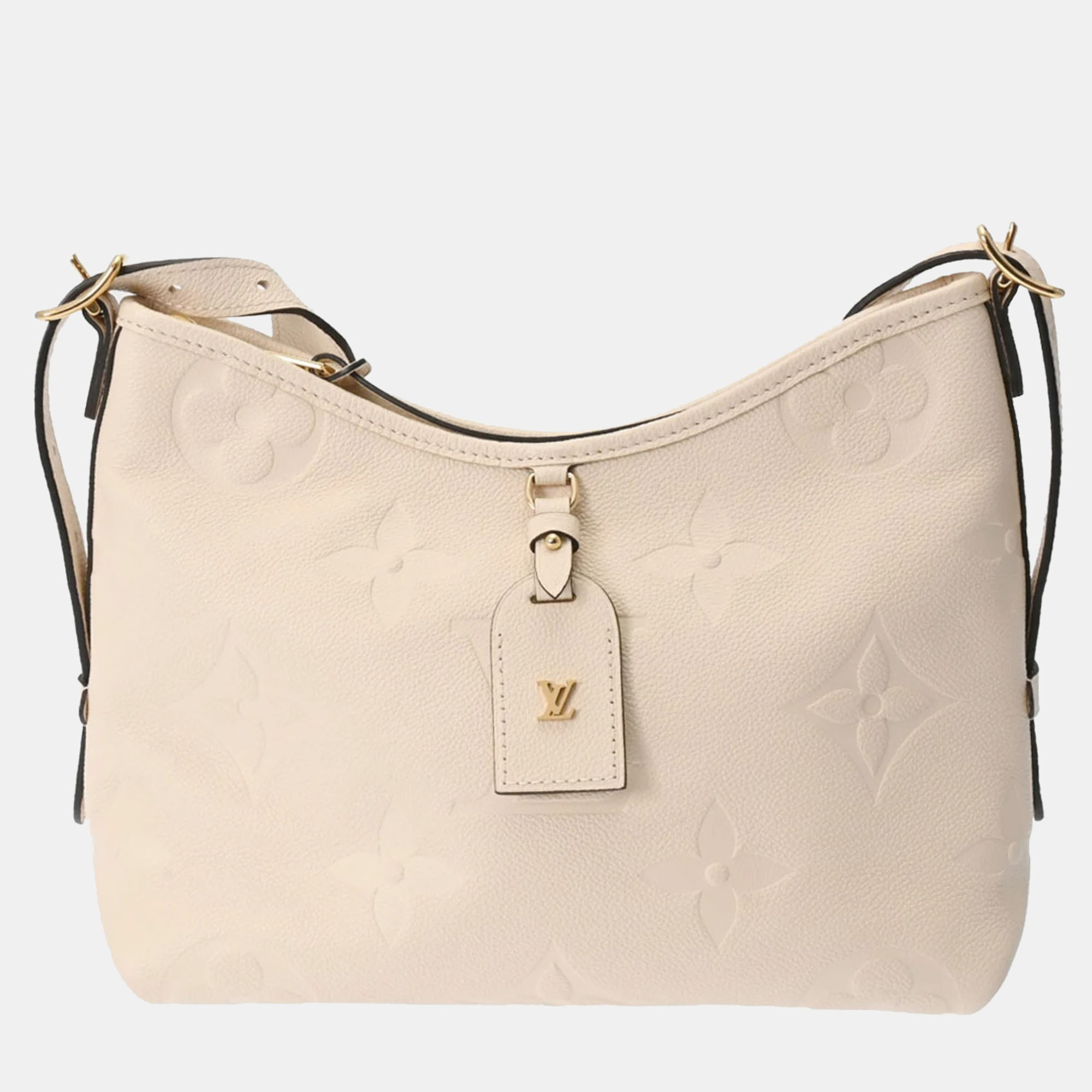 

Louis Vuitton Cream Monogram Empreinte Carryall Zip PM Shoulder Bag