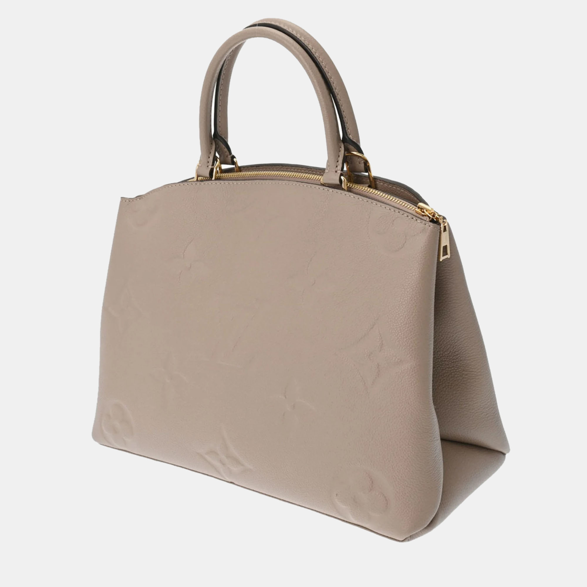 

LOUIS VUITTON Beige Monogram Empreinte Grand Palais MM Tote