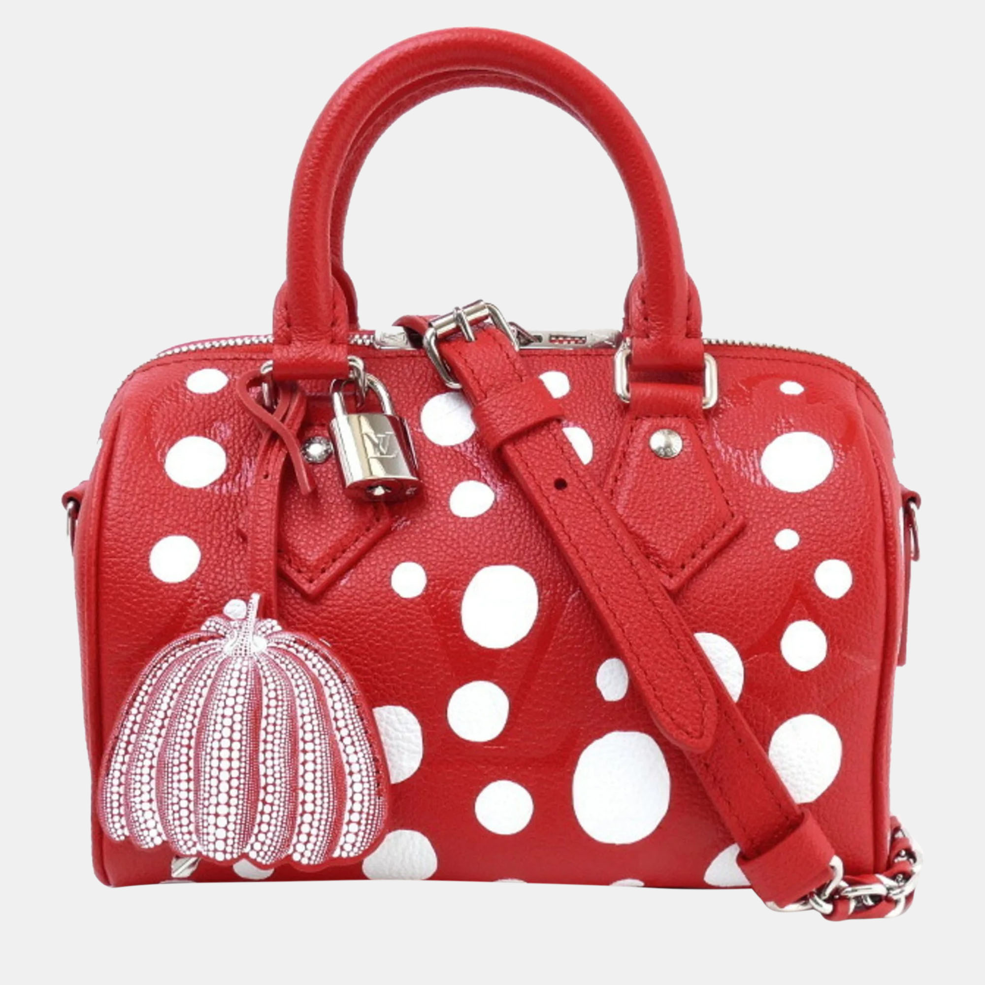 

Louis Vuitton Monogram Empreinte Yayoi Kusama Red Speedy Bandouliere 20 Shoulder Bag