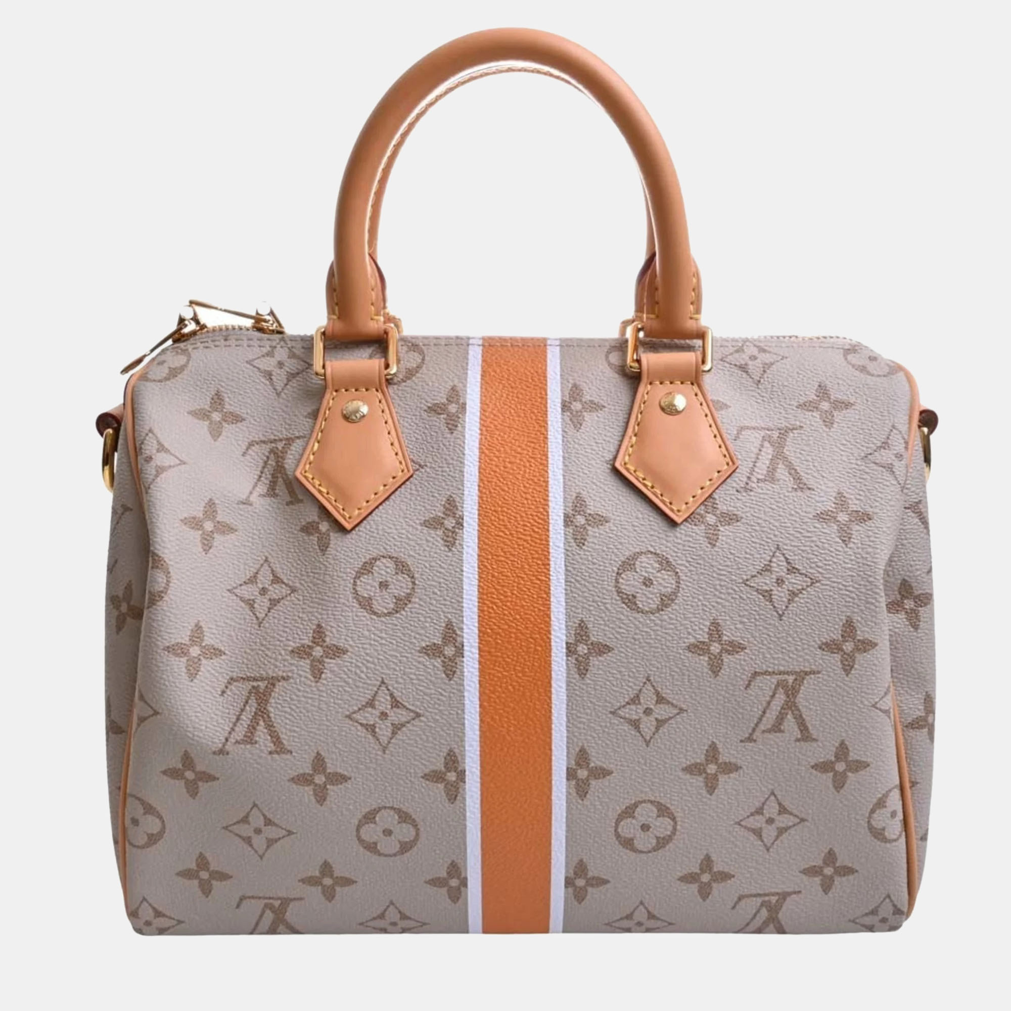 

Louis Vuitton Monogram Speedy Bandouliere 25 Boston Bag, Beige