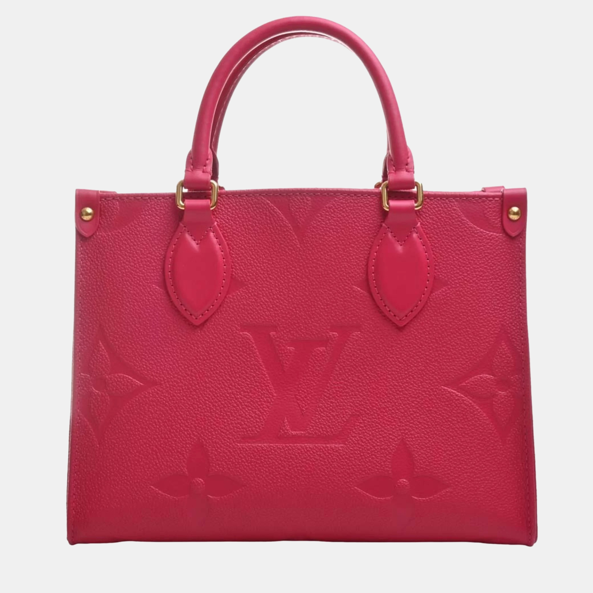 

Louis Vuitton Pink Empreinte On the Go PM Handbags