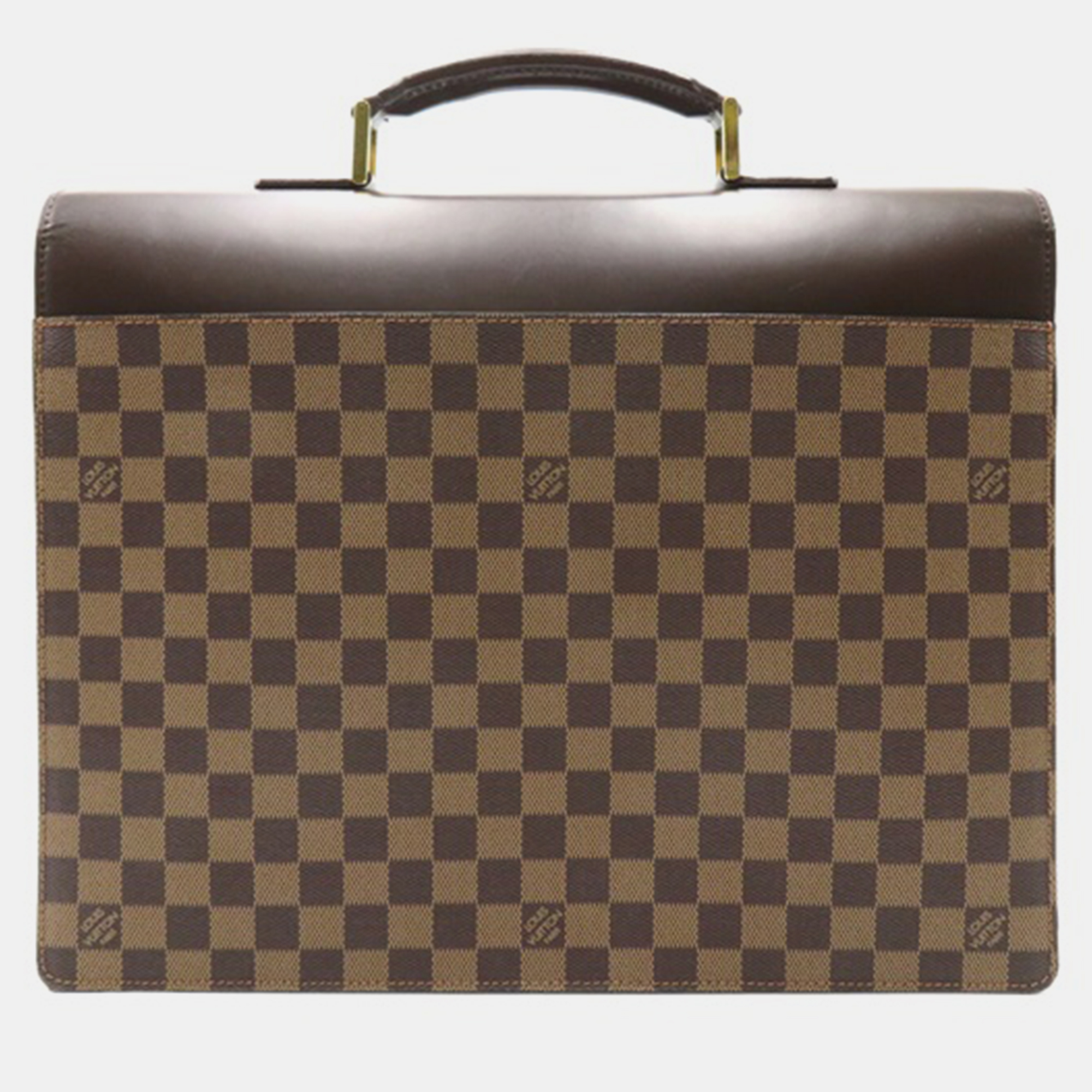 

Louis Vuitton Brown Canvas Damier Ebene Altona PM Business Bag