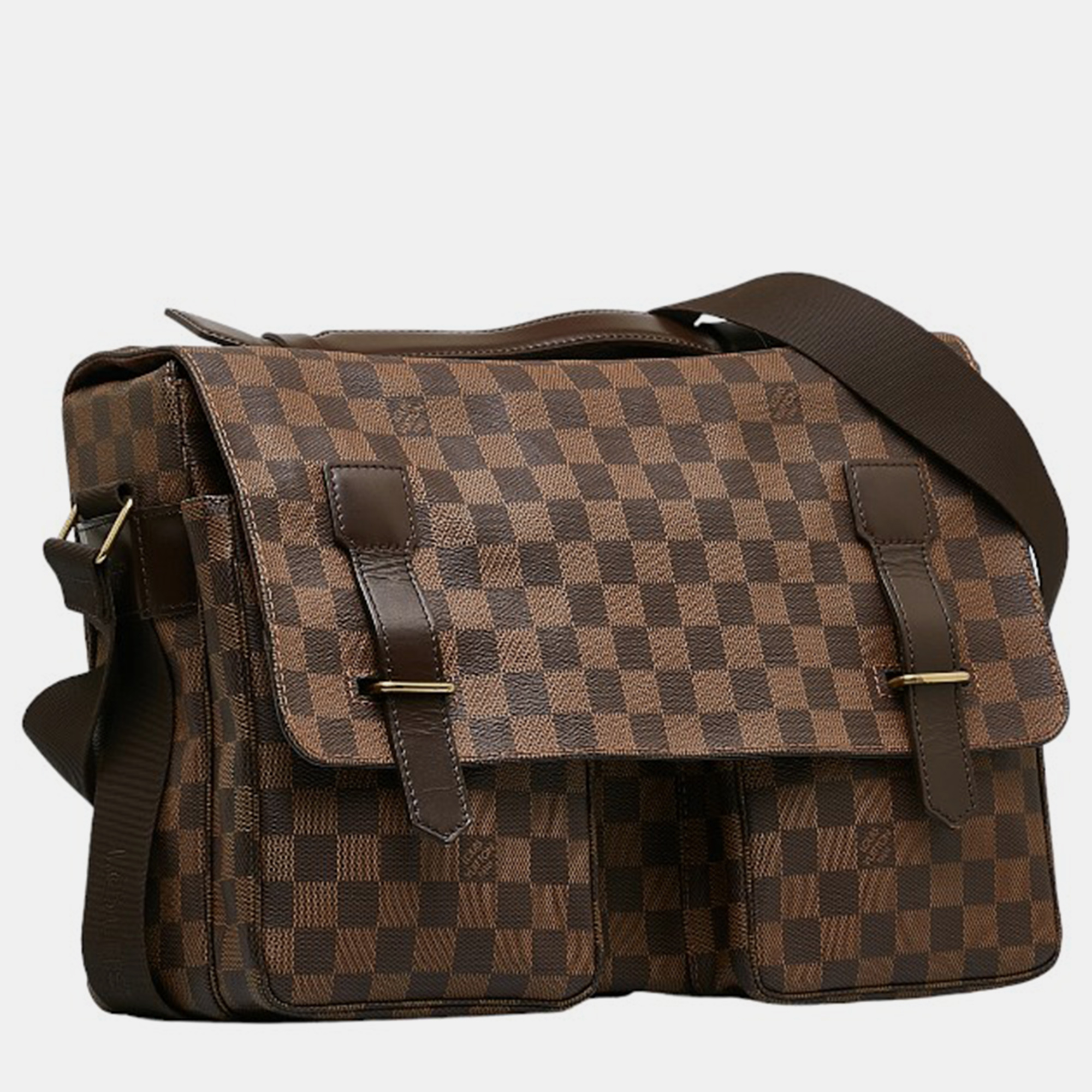 

Louis Vuitton Brown Canvas Damier Ebene Broadway Handbag