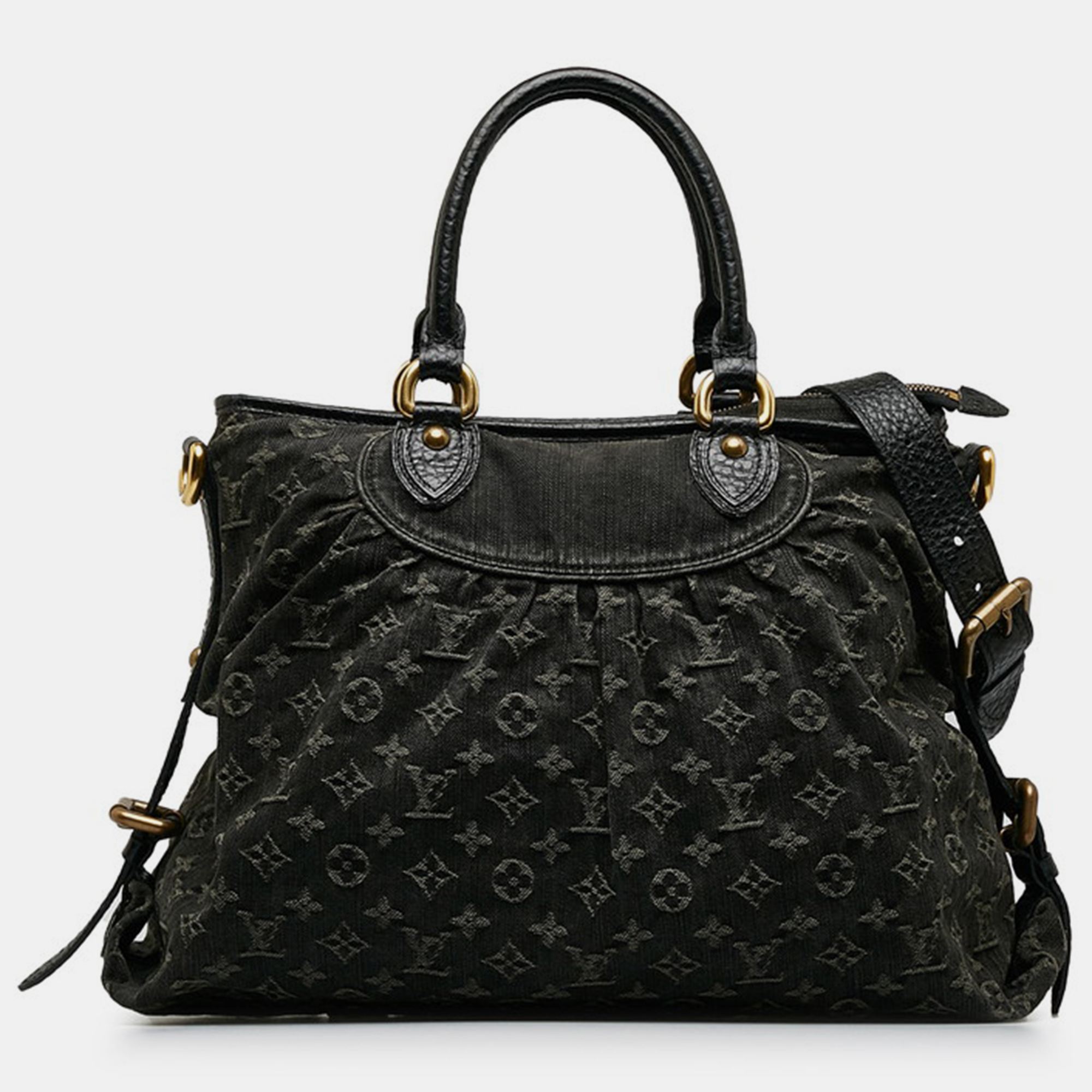 

Louis Vuitton Black Denim Monogram Denim Neo Cabby GM Handbag