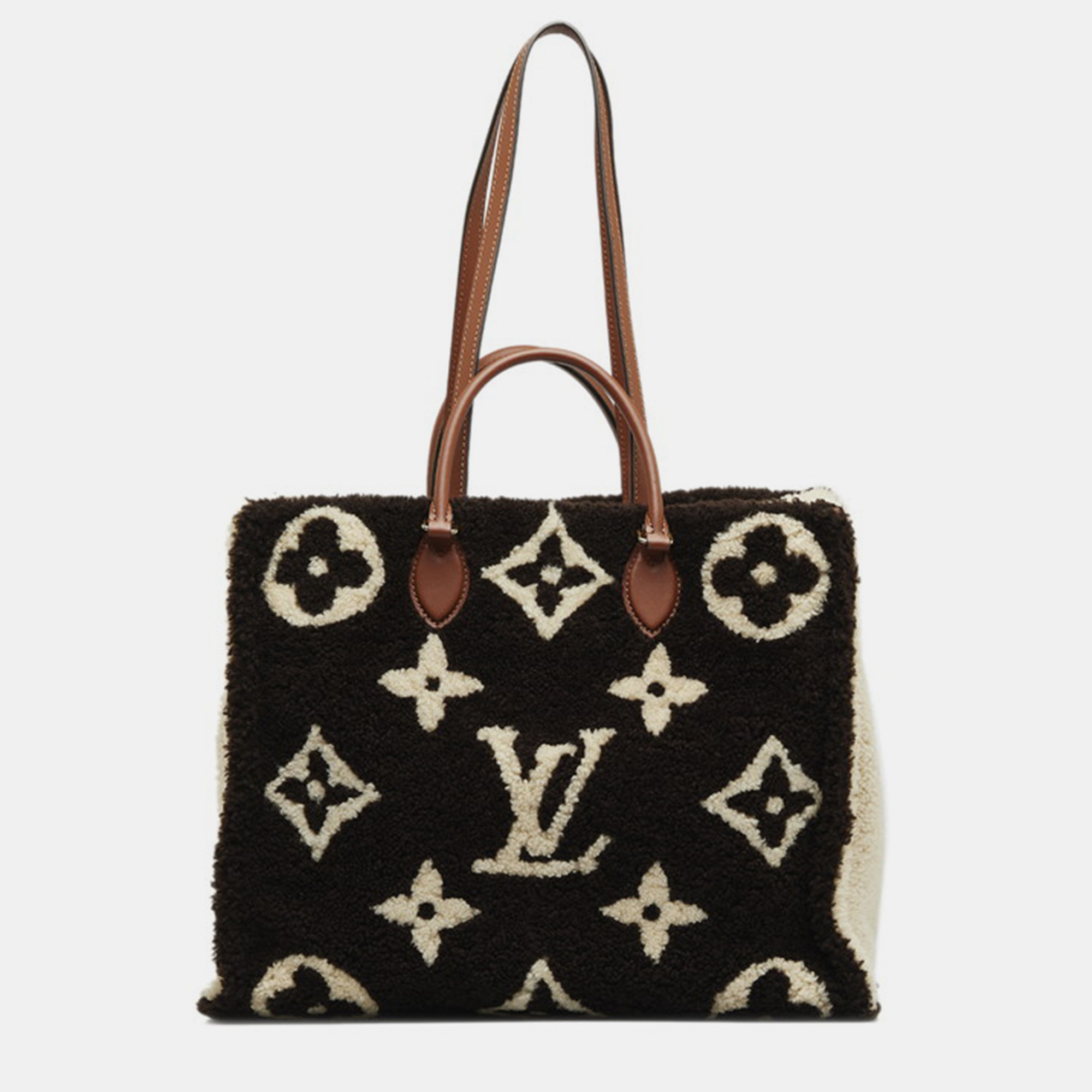 Pre-owned Louis Vuitton Brown Canvas Monogram Teddy Onthego Gm Tote Bag