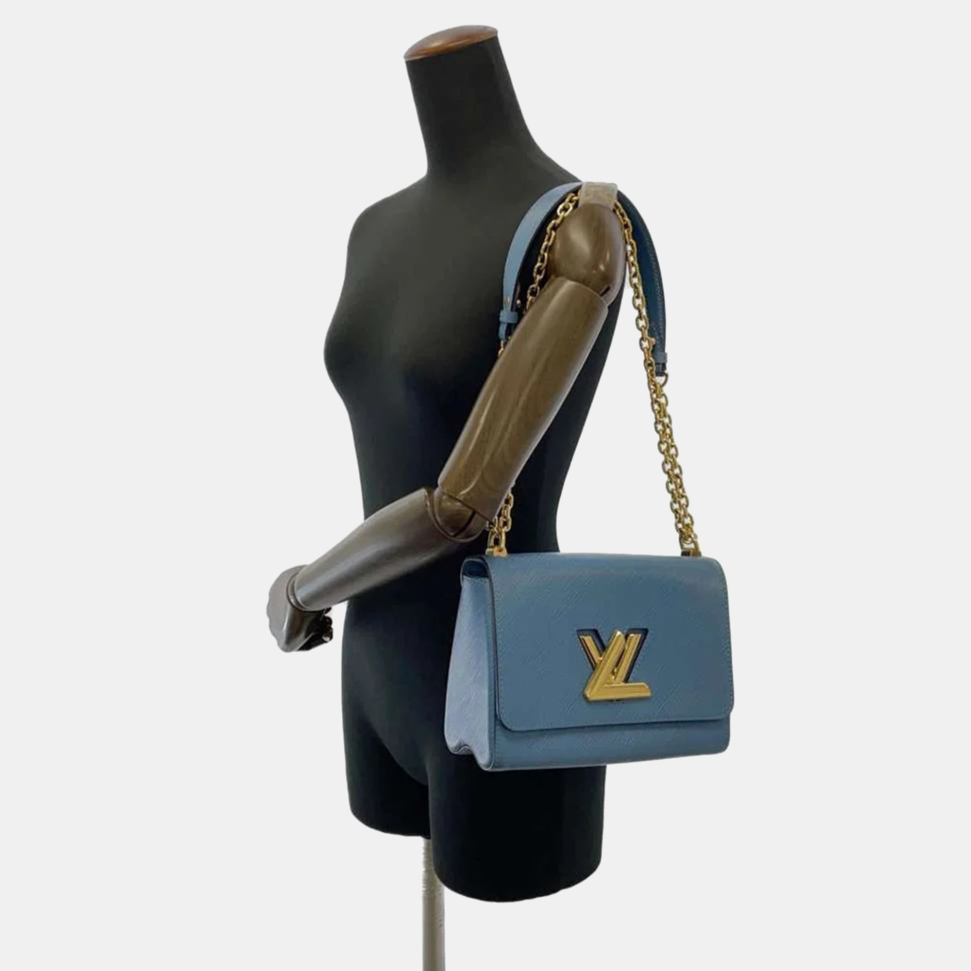 

Louis Vuitton Blue Epi Leather Twist MM Shoulder Bag