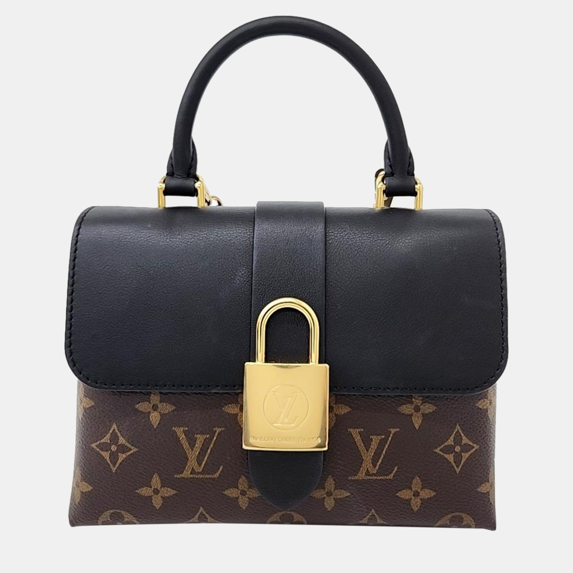 

Louis Vuitton Brown Monogram Canvas and Leather Locky BB Bag, Black