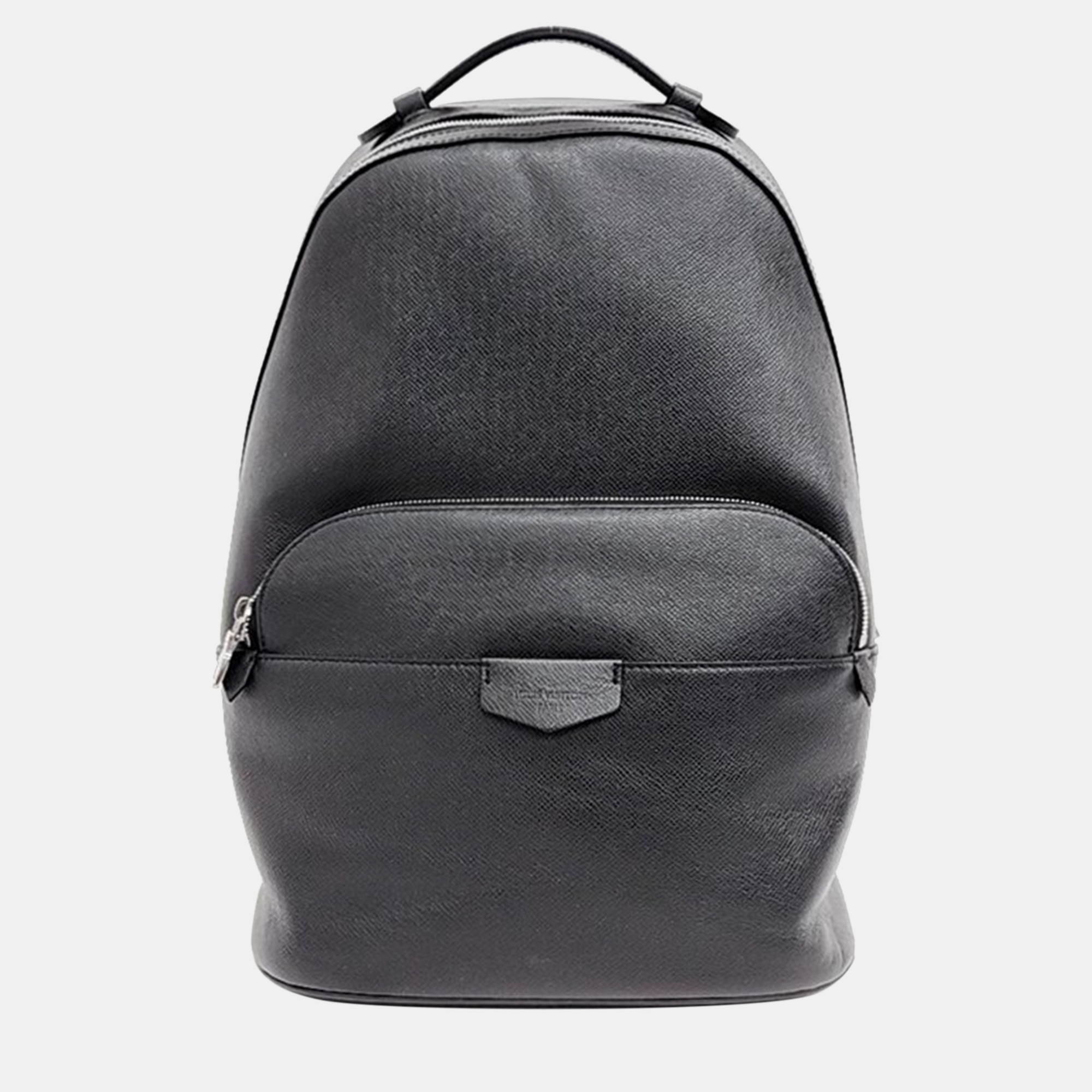 Pre-owned Louis Vuitton Taiga Anton Backpack In Black