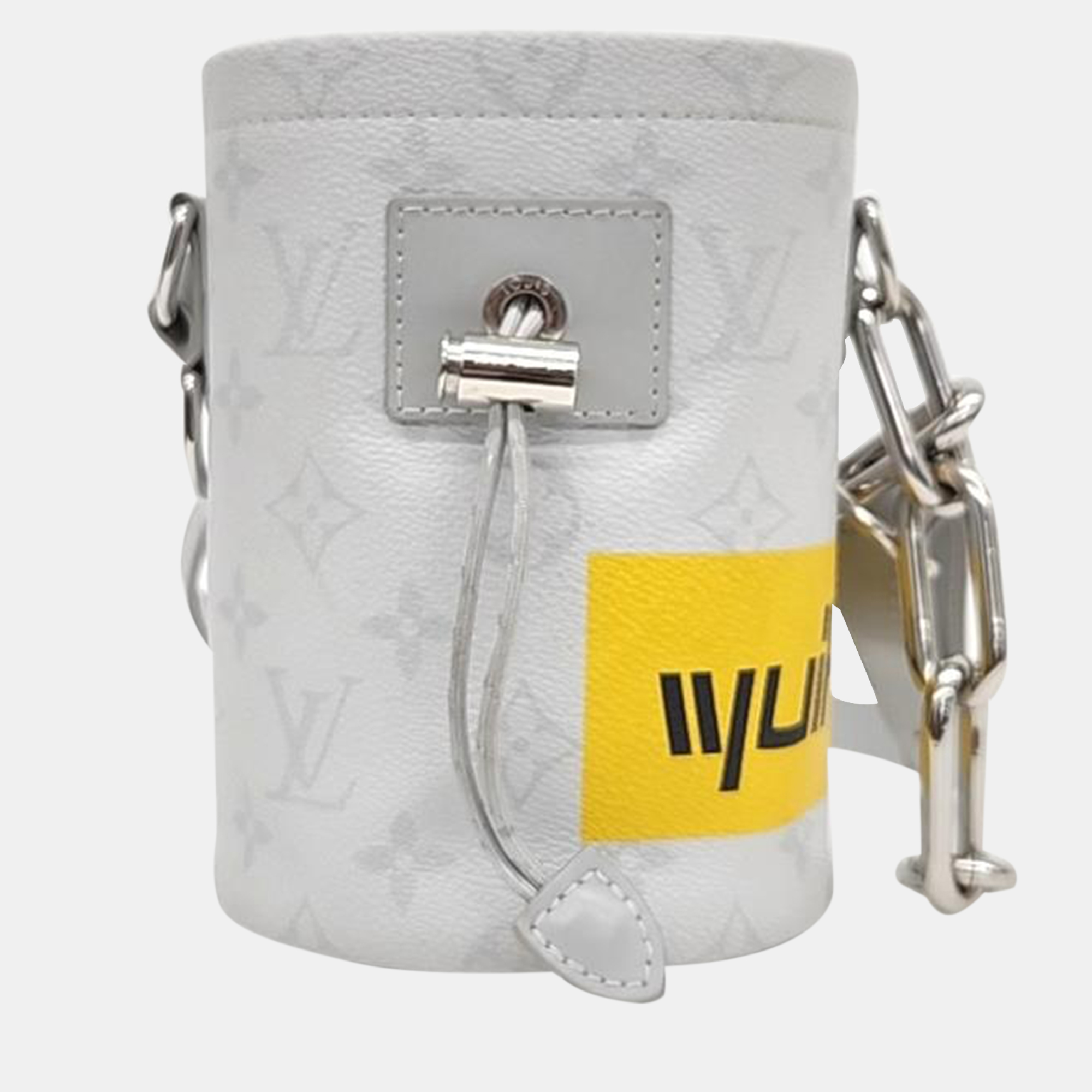Pre-owned Louis Vuitton Chalk Nano Bag In Grey