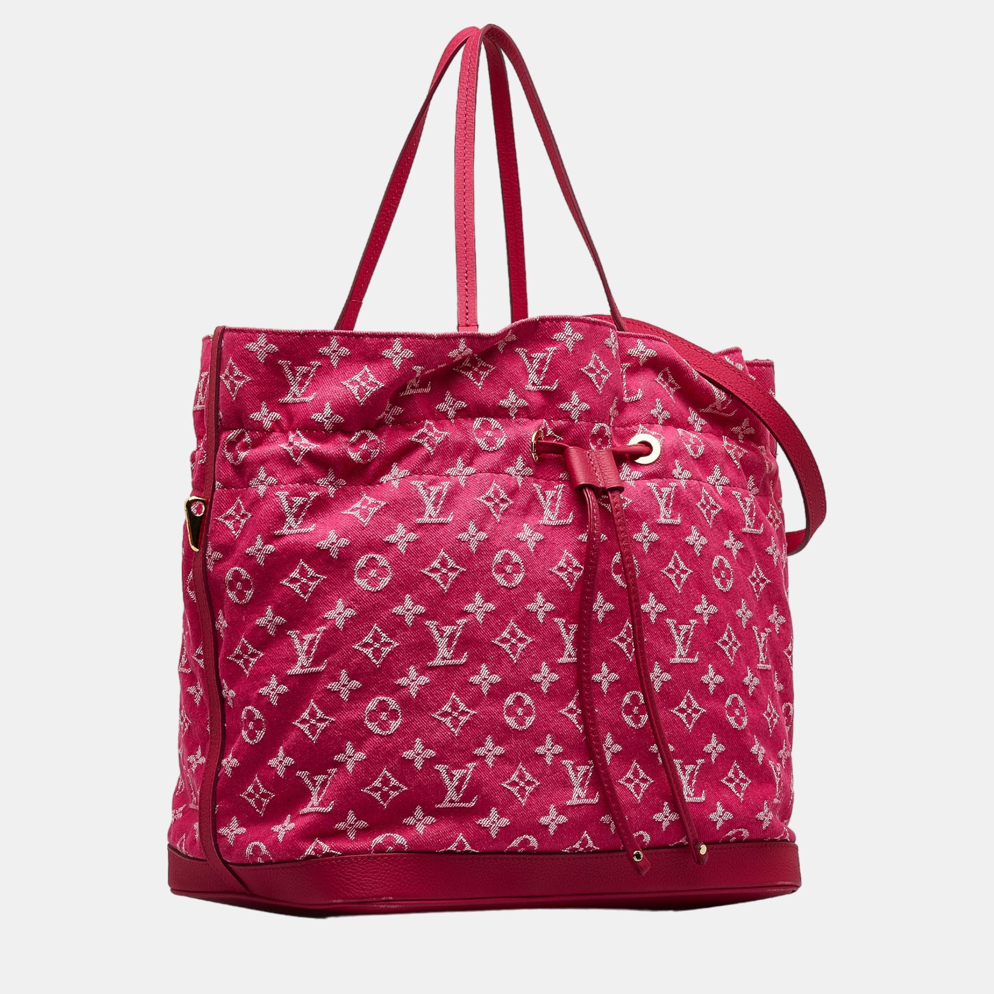 

Louis Vuitton Pink Monogram Denim Noefull MM