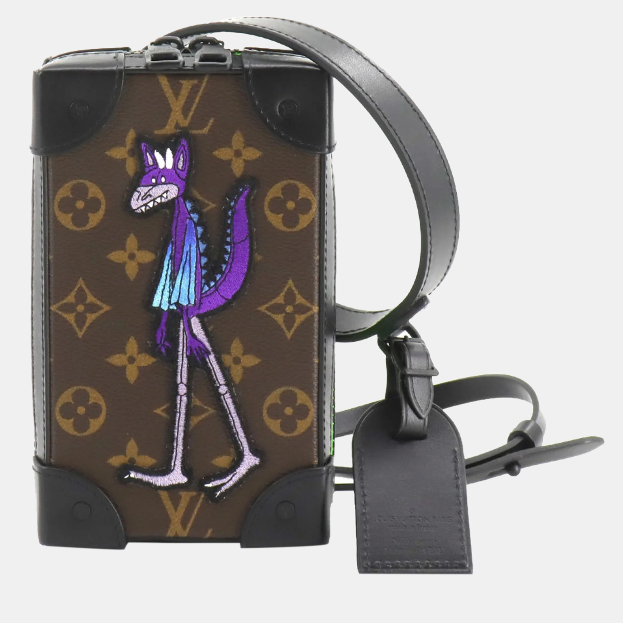 

Louis Vuitton Monogram LV Friend Soft Trunk Phone Box Shoulder Bag, Black