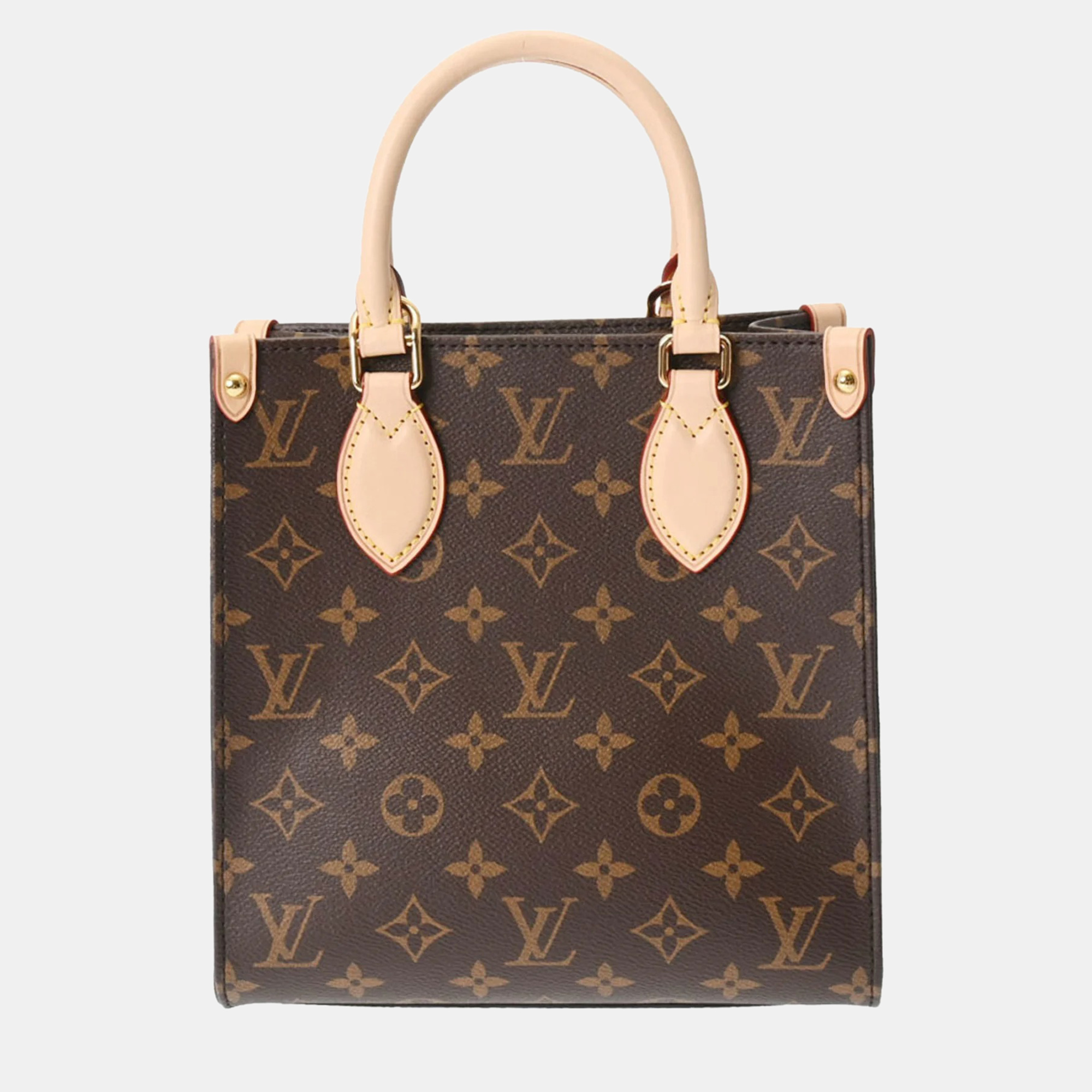 

Louis Vuitton Brown Canvas Monogram Sac Plat BB Tote