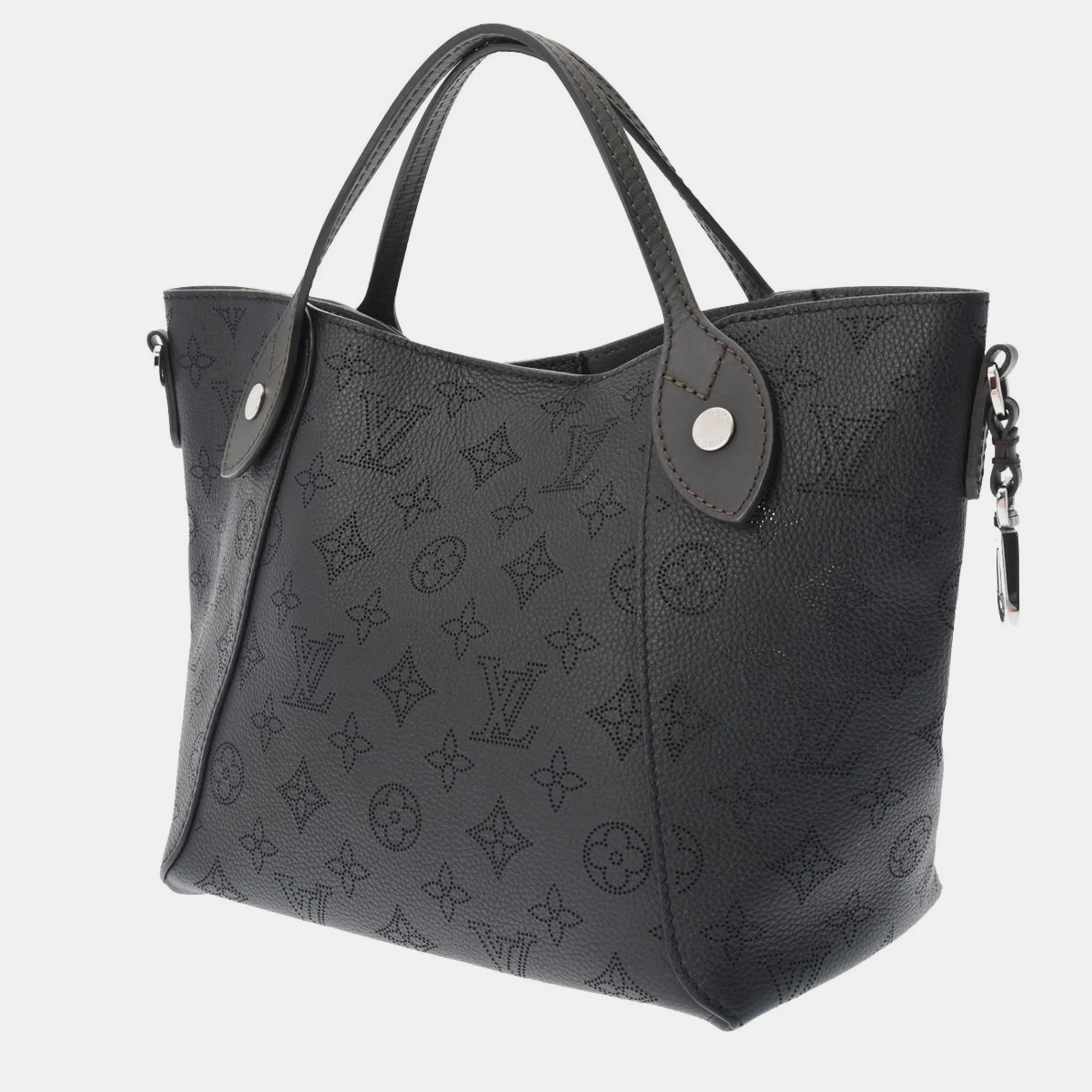 

Louis Vuitton Black Mahina Leather Monogram Hina PM Satchel